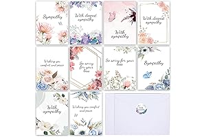 ZOIIWA 150 Pcs Sympathy Cards with Envelopes