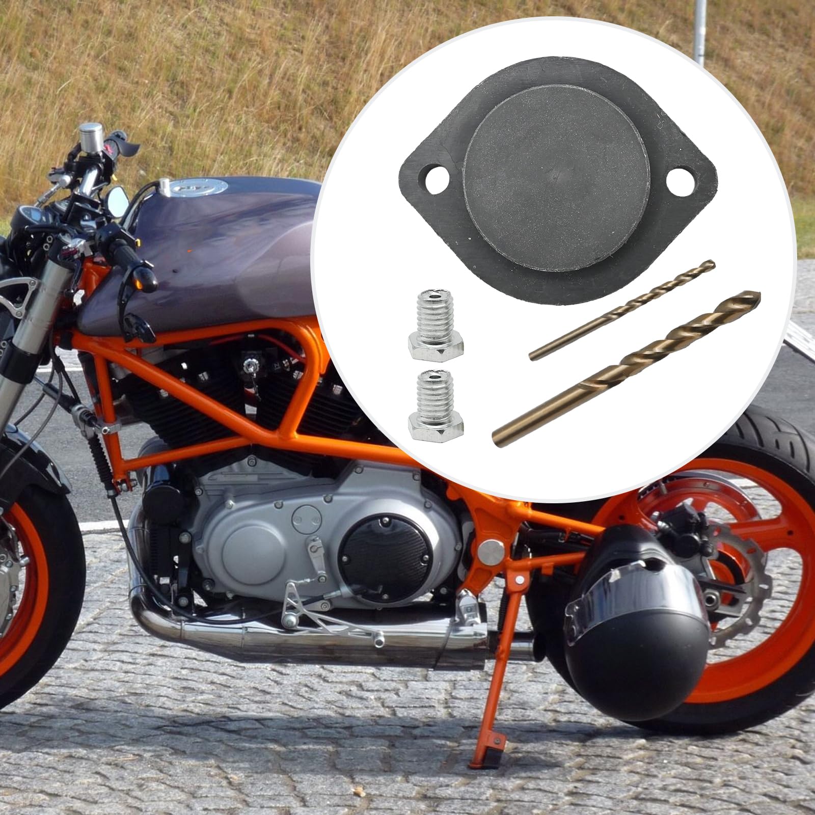 UOIENRT Motorcycle Engines Frame Stud Drill Plate Repair Tool, 1/4