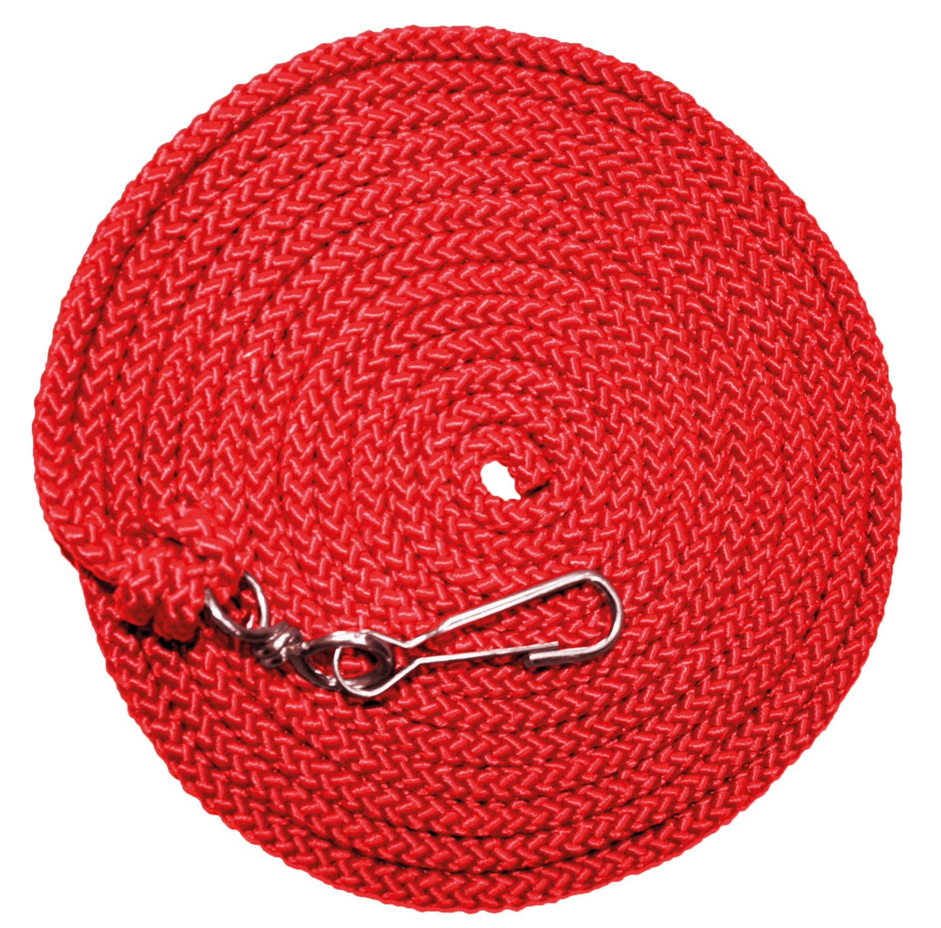 Corda per saltare XXL 5 m con moschettone e girevole – Corda per saltare in nylon resistente Ø 8 mm per bambini e gruppi – ideale per il fissaggio di recinzione e divertimento all'aperto