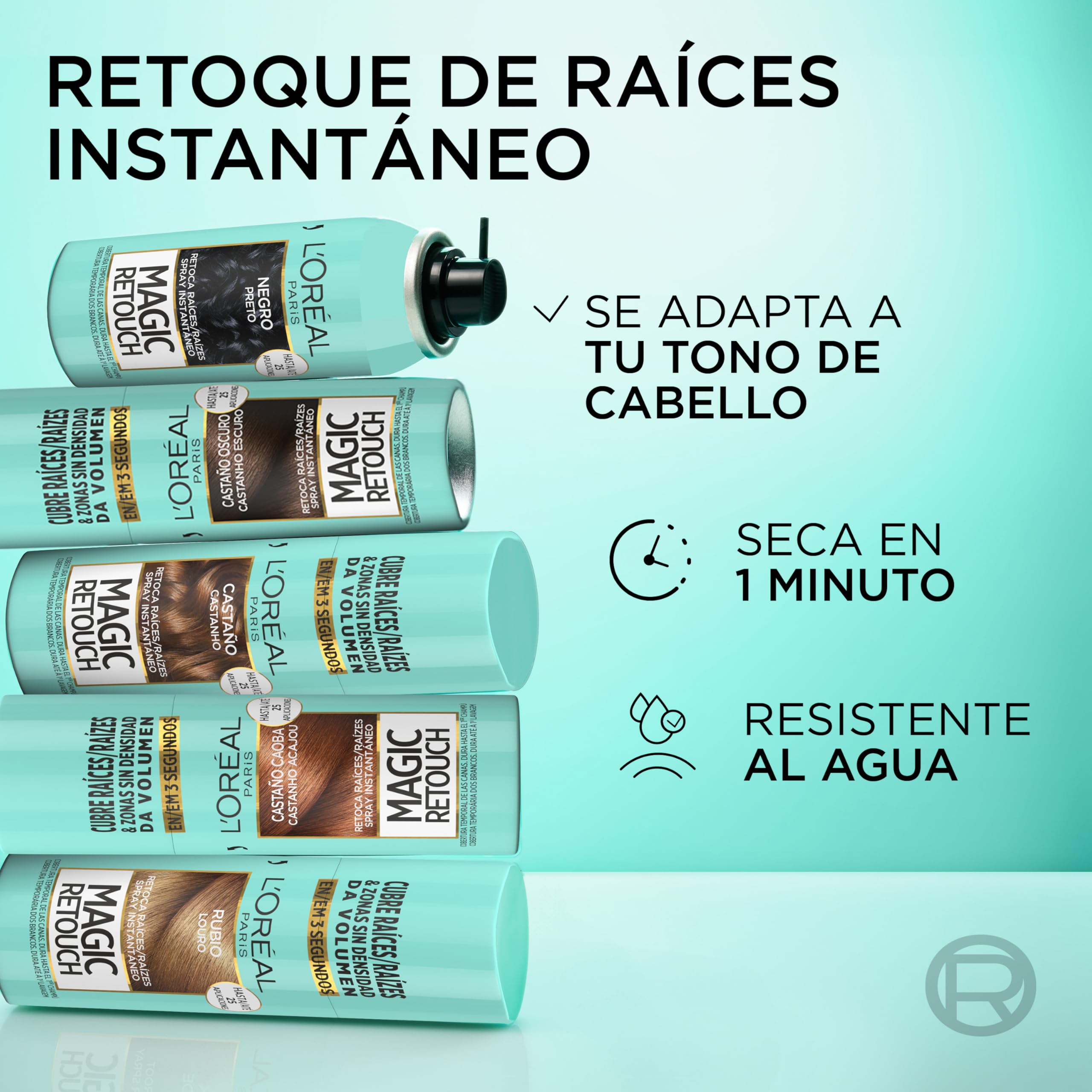 Volumising Spray for Roots Magic Retouch L'Oreal Make Up (100 ml) - 5 - rubio claro 100 ml