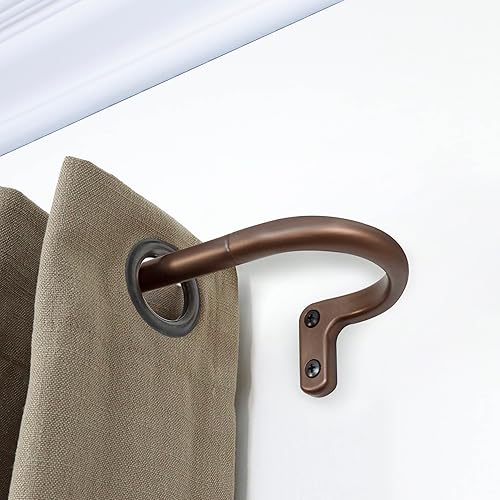 Miniatura 3 de Rolando - Juego de varillas de oscurecimiento de habitación de 58 pulgadas, 86-128 pulgadas, bronce oscuro