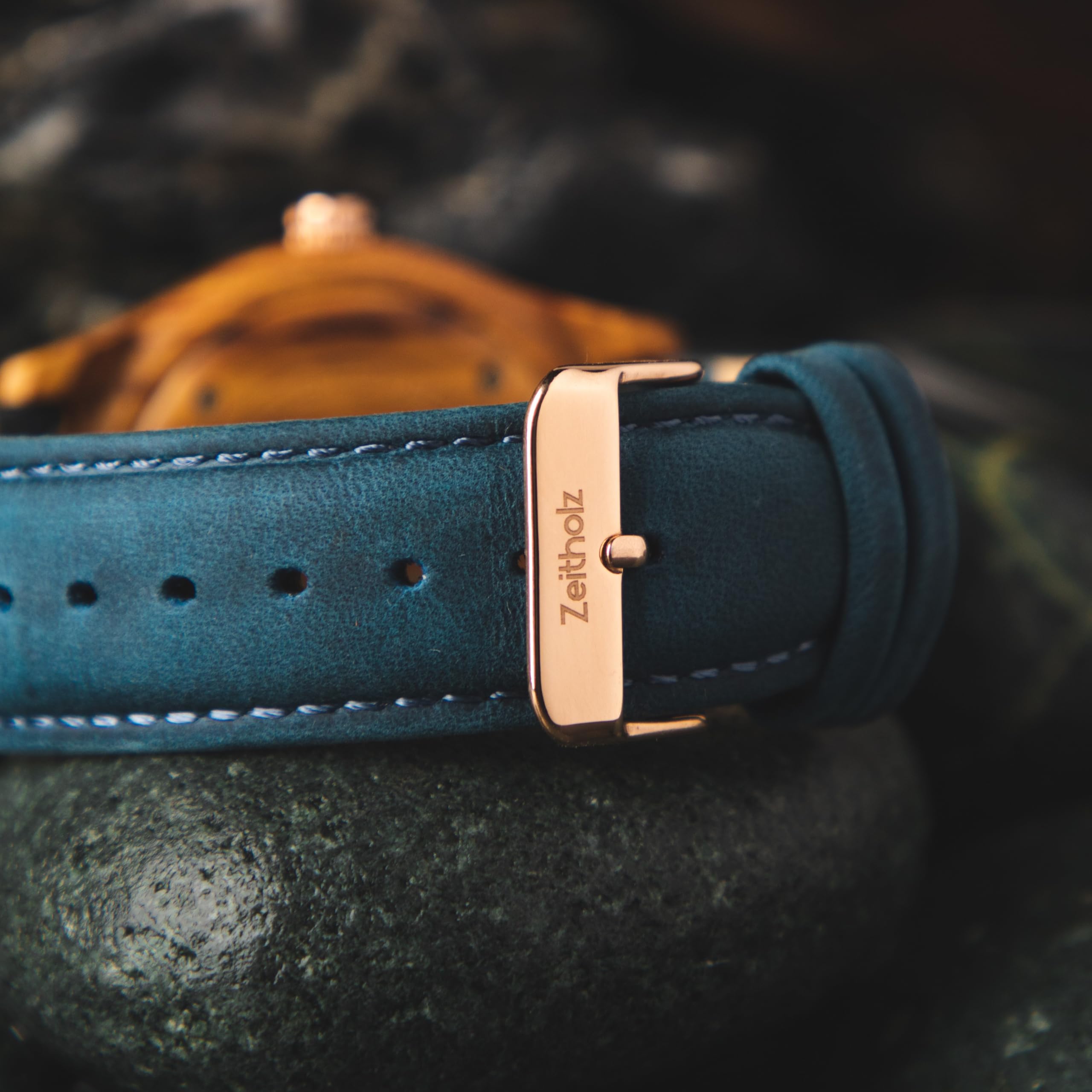 Holzuhr Herren, für Herren, Armbanduhr, Neue Klitten Kollektion, Analog, 42mm, 100% Naturholz mit Japanischem Quarzwerk. Zeitloser Stil, nachhaltiger Luxus.