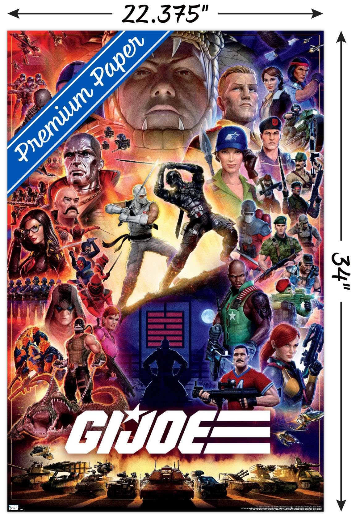 Amazon.com: G.I. Joe - Franchise Key Art Wall Poster, 34L