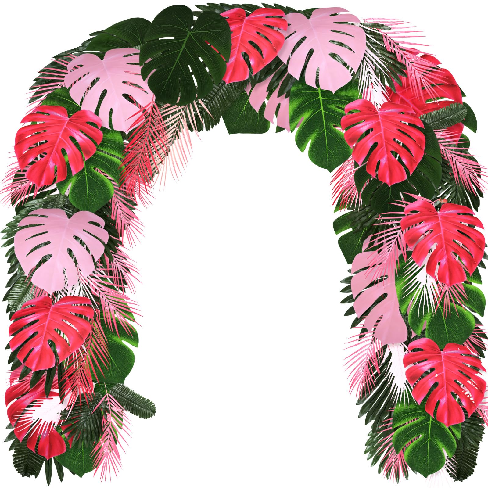 46 feuilles de palmier artificielles Monstera Giegxin pour déco tropicale