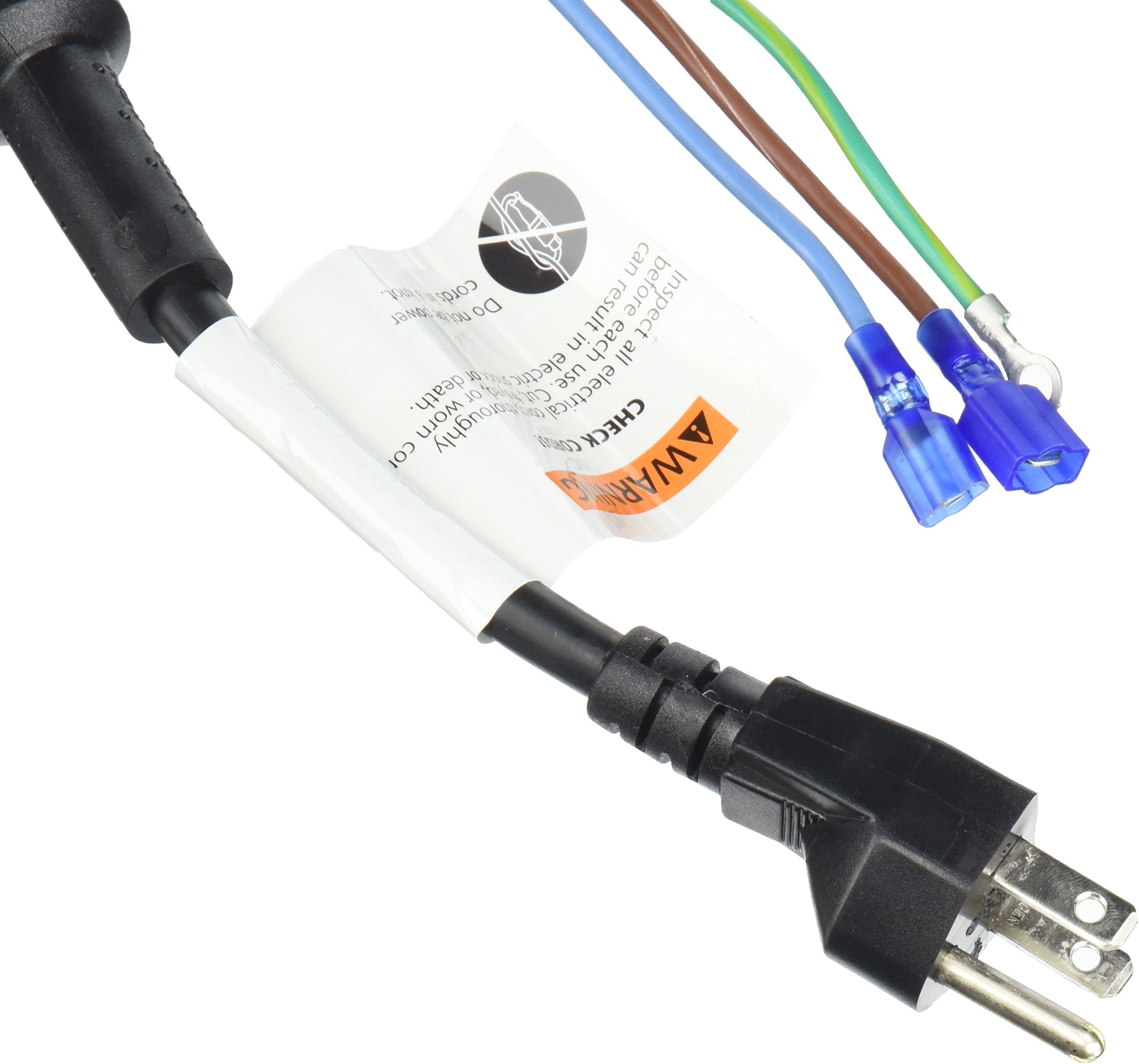 ProTeam Cord, 13" 3 Wire ProVac with Nut & Washer in Grommet