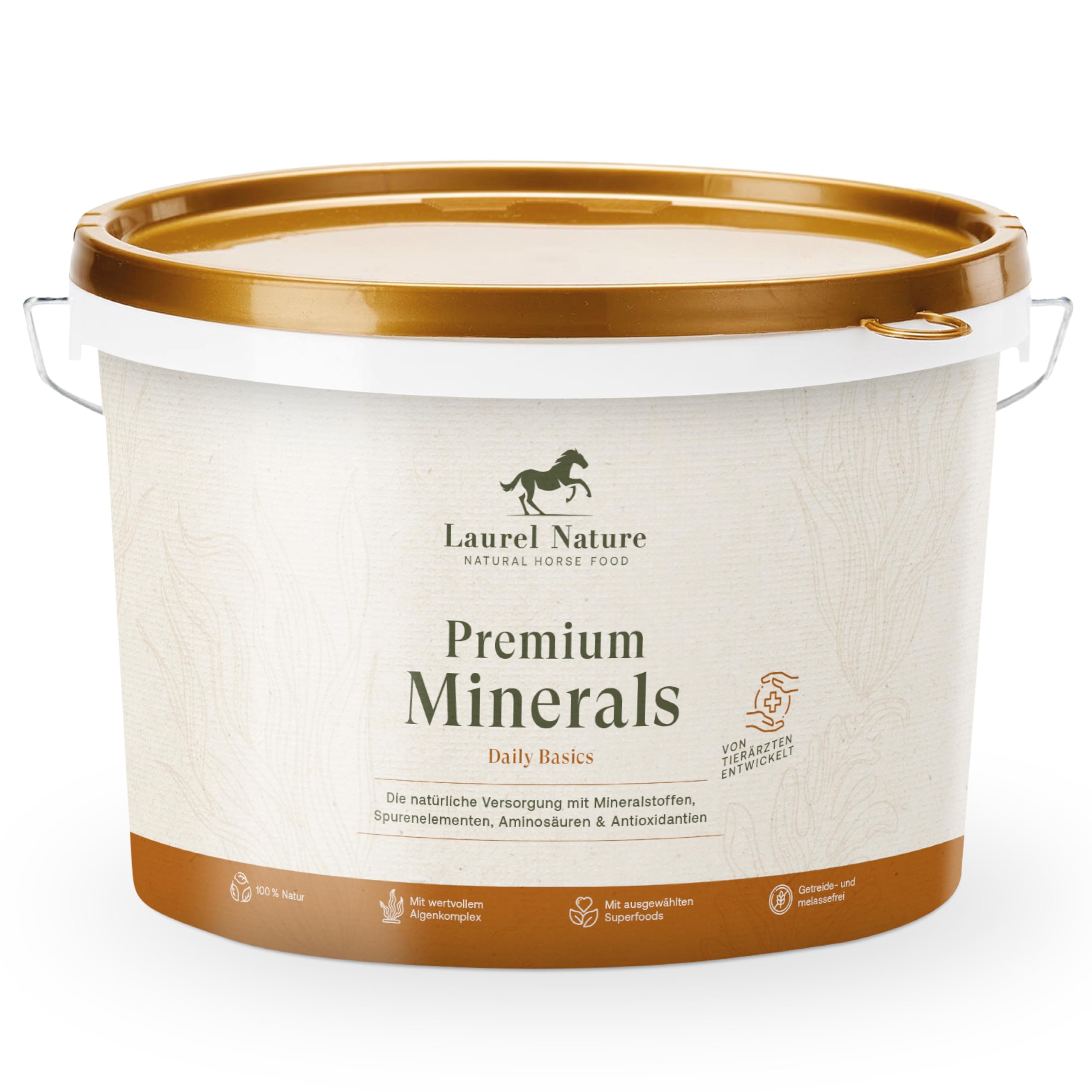 Laurel Nature Premium Minerals Mineralfutter Pferde 1,5kg [100% Natur] Getreide und Melassefrei, Leckerli Pferd, Pferde Zubehör, Biotin Zink Selen