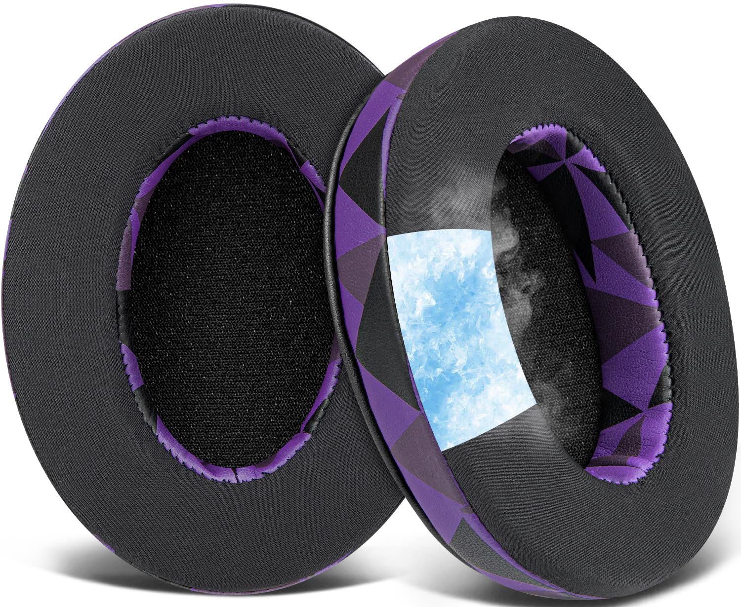 SOULWIT Cooling Gel Earpads Cushions for Audio-Technica ATH M50X/M40X, HyperX Cloud/Alpha, SteelSeries Arctis, Ear Pads for Sony MDR-1ABT/1RBT/1RNC/