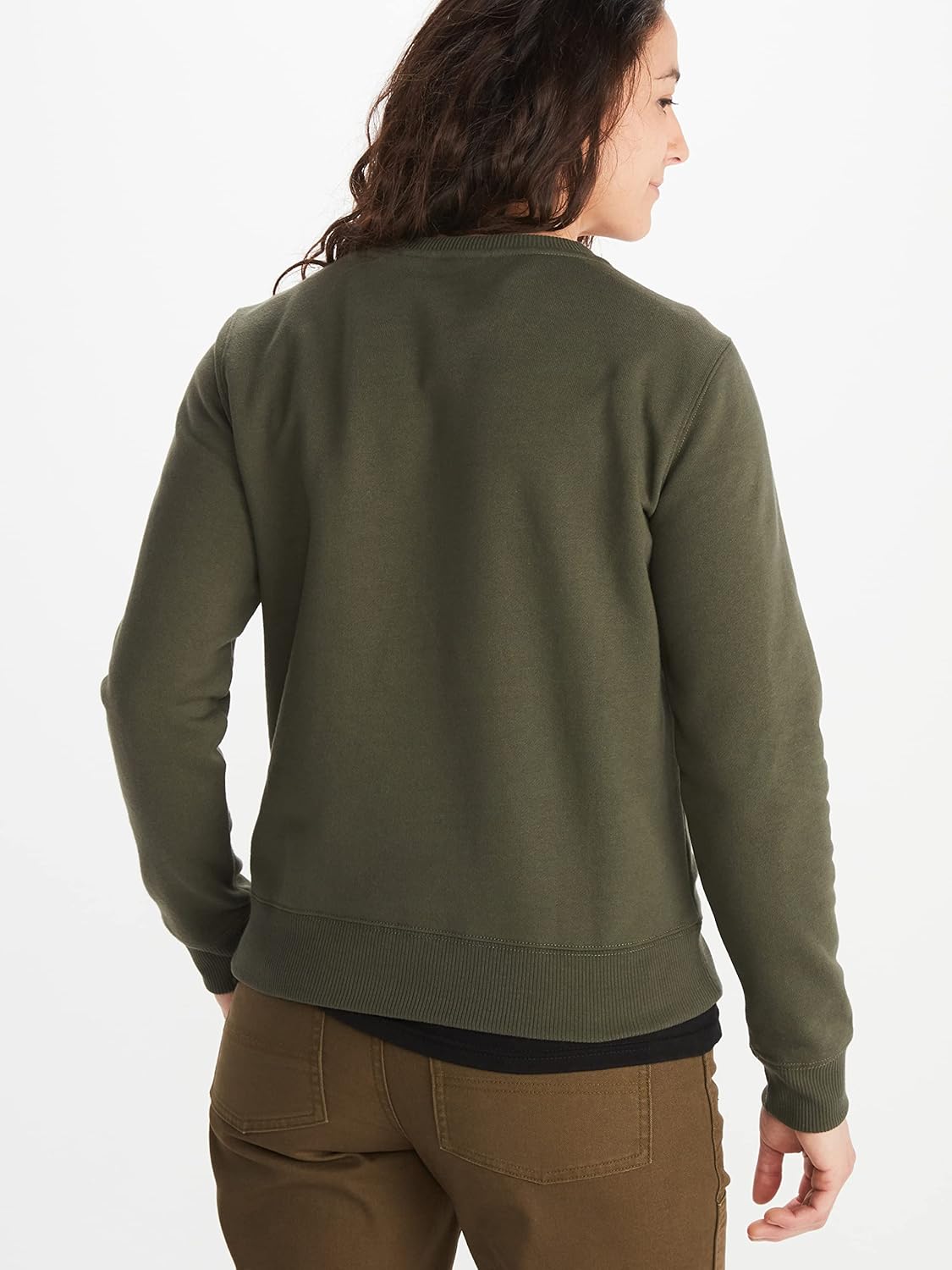 MARMOT Women's Montane Crew Sweatshirt - Screen Printed Graphic on Warm, Breathable, Eco-Friendly Cotton/Poly Blend