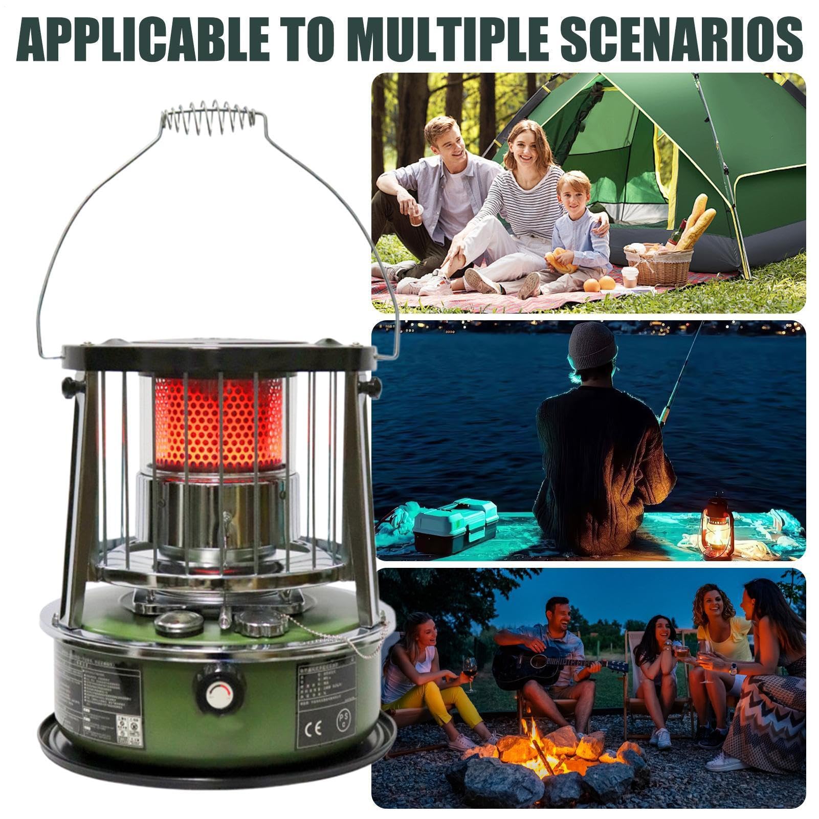 Petroleum Terrassenheizer - Nicht-elektrische Heizausrüstung - Höhenverstellbarer Heizer Für Camping | Für Außenbereich Terrasse Angeln Innenbereich Zuhause Bad Camping Und Geschäft