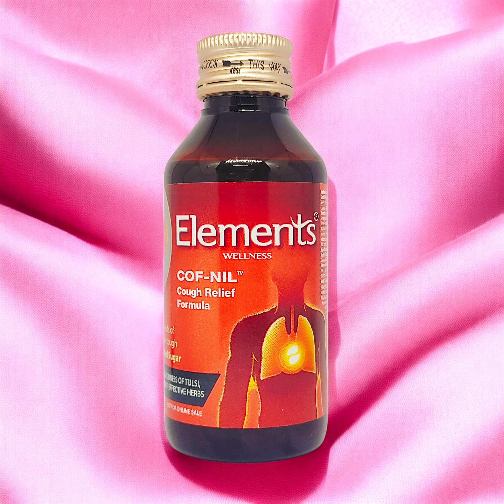 Elements Wellness Ayurvedic Cof Nil Cough Relief Formula Cough Syrup – Non-Drowsy, Low Sugar, Suitable for Adults & Children, 200ml (Pack of 1)-image-37