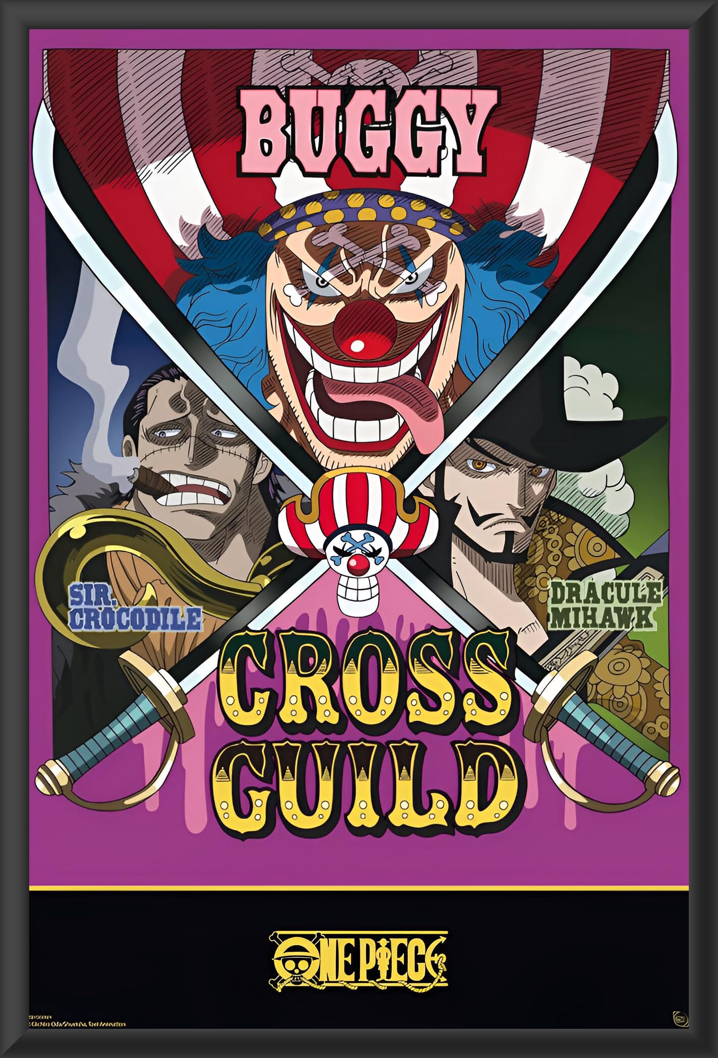 Amazon.com: BUY ART FOR LESS Officially Licensed One Piece - Cross