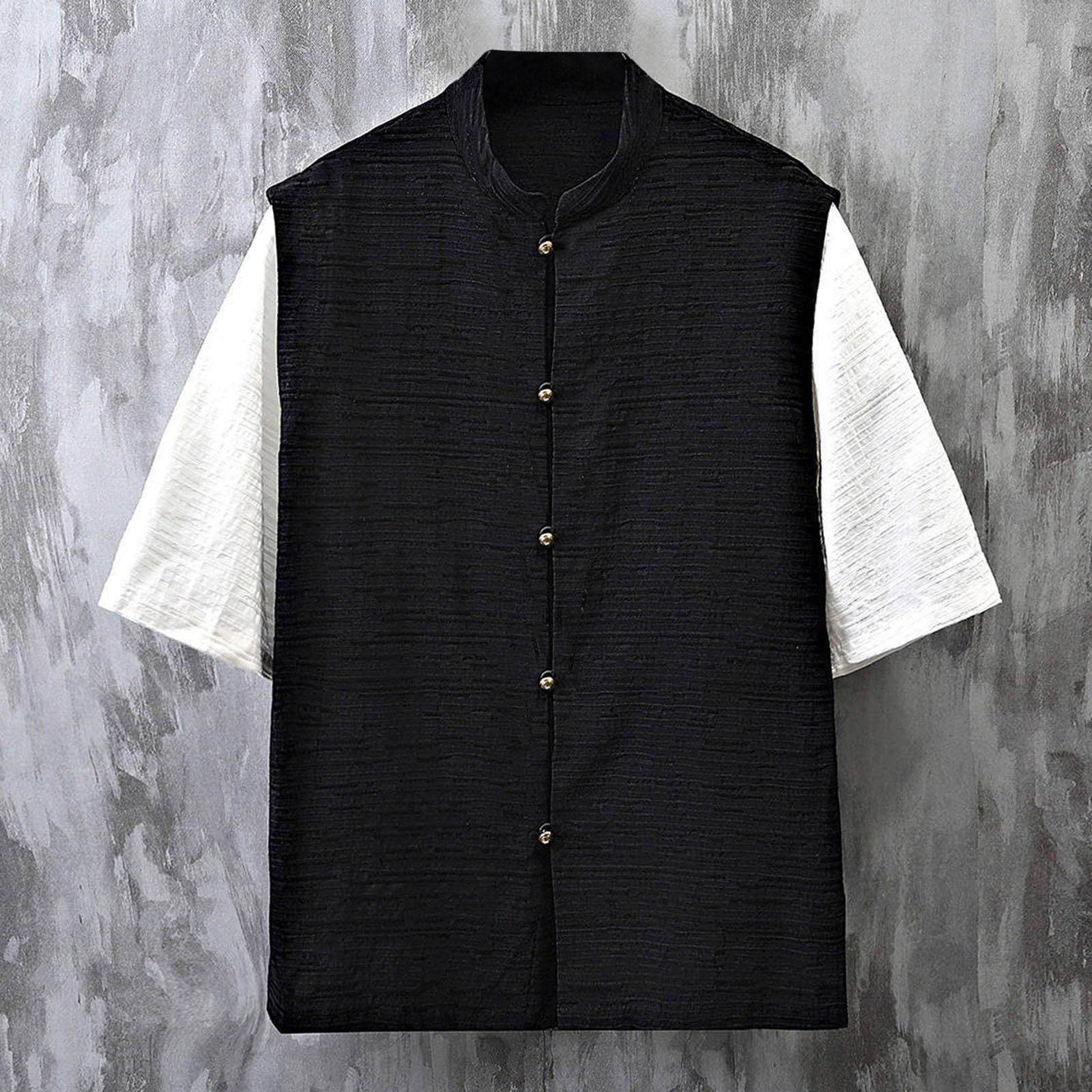 Camisa Verano Hombre Camisas Shirts Casual Ropa Tallas Grandes Transpirable De Lino Traje Slim Fit Elegante Ligero Manga Corta Primavera