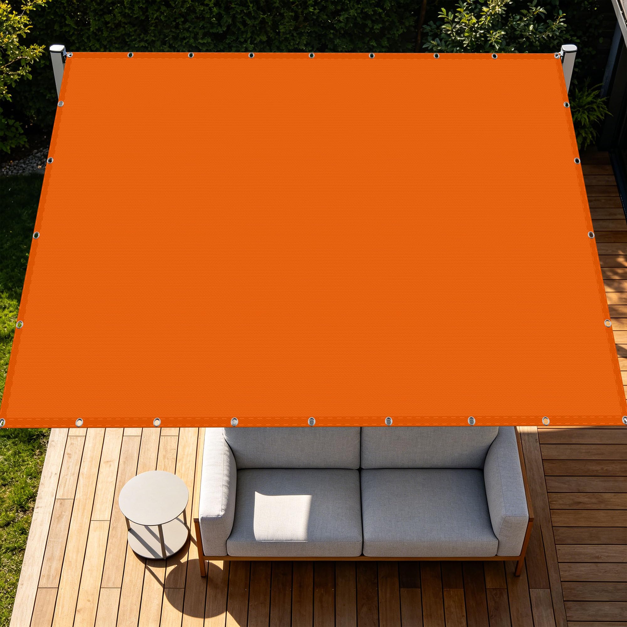 Toile ombrage imperméable rectangulaire respirante anti-UV pour patio
