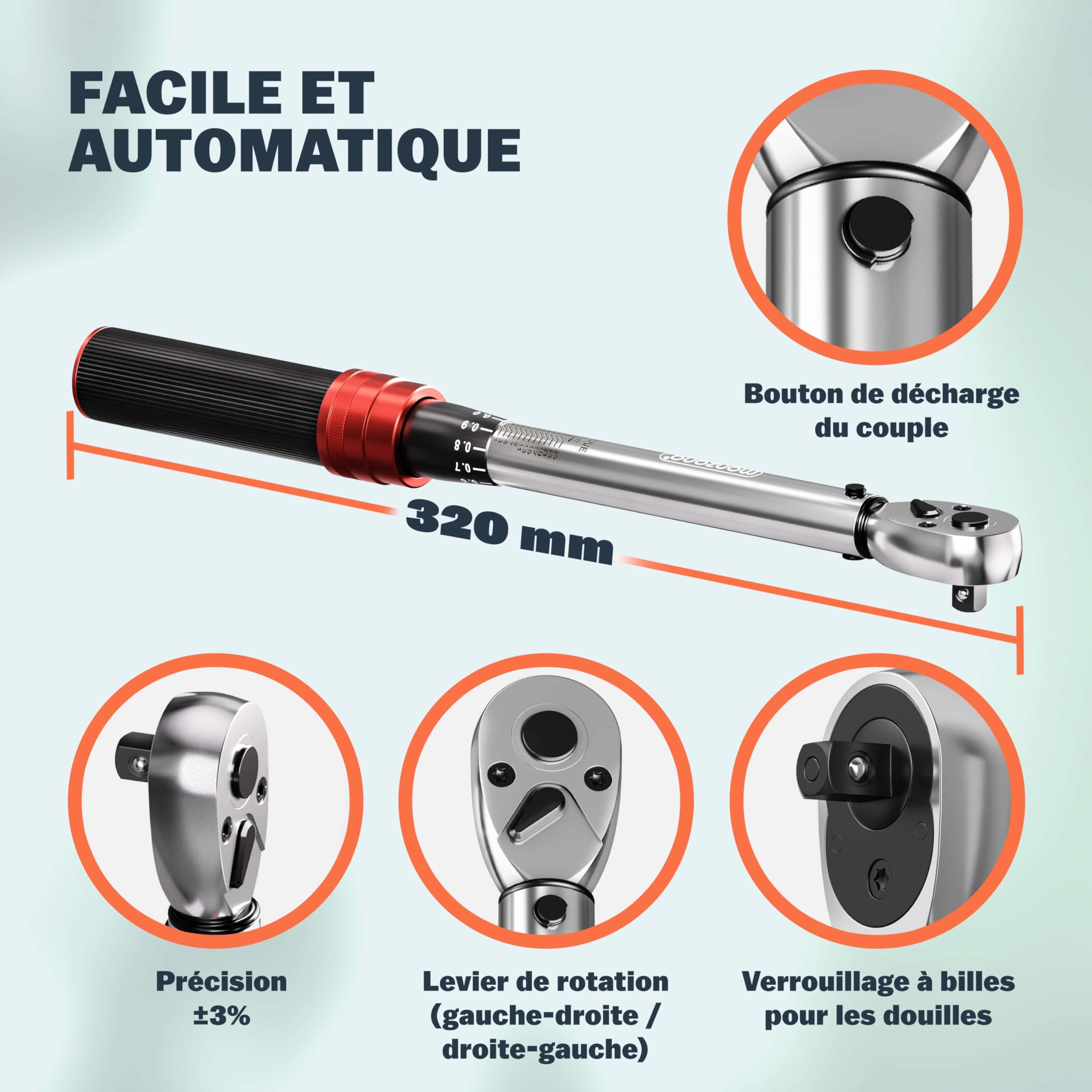 MONZANA® Pied d'atelier vélo Pliable 30/50kg clé dynamométrique 1/4' 1-25 Nm 18 pcs boîte Sac de Rangement Pied de réparation vélo électrique Support VTT