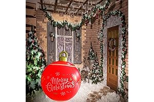 Remote Inflatable Christmas Ball Light Up