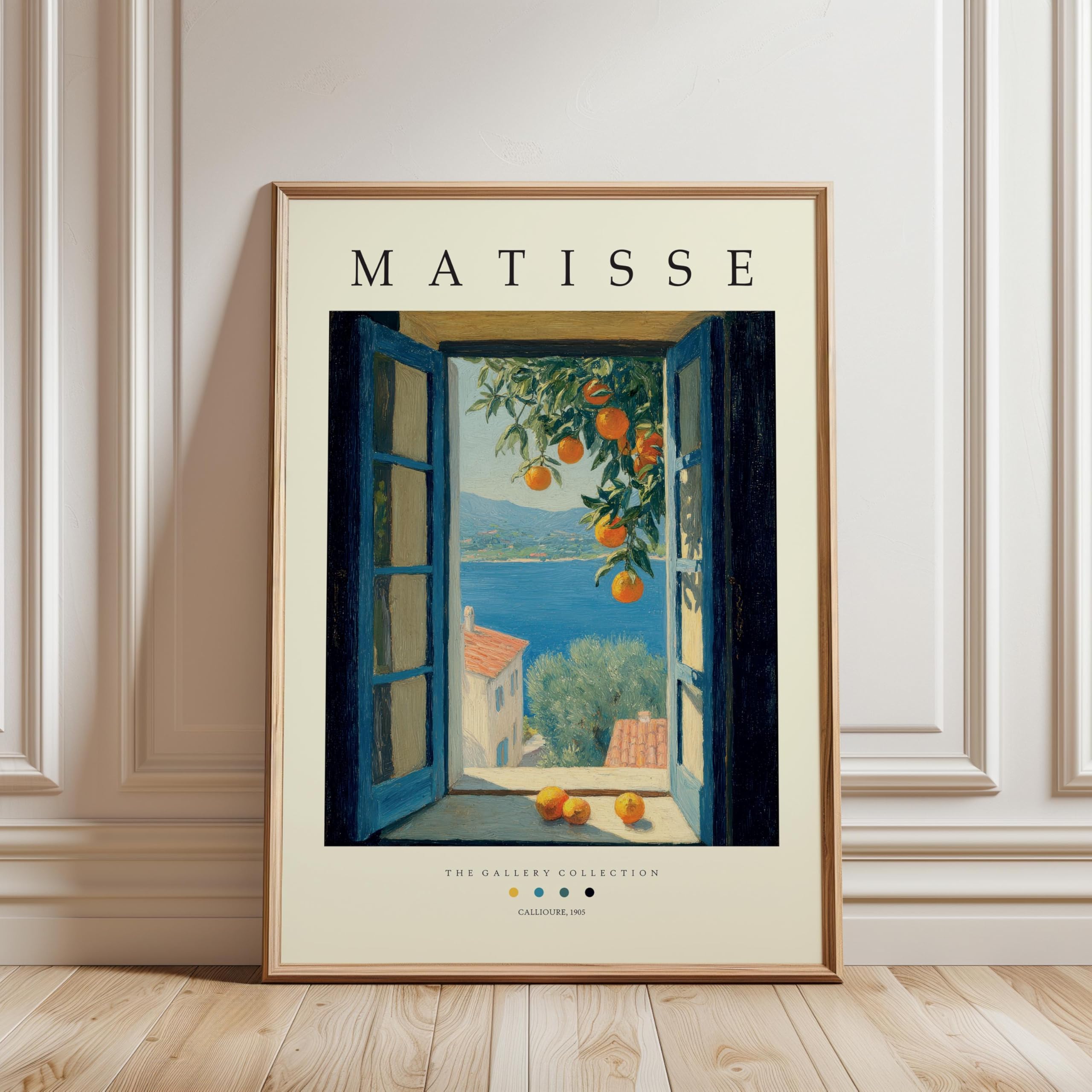 LMYCHENG Henri Matisse Open Window Canvas Print, Abstract Art Poster, Classic Painting for Living Room Home Wall Decor Artwork(50x70cm/Frameless)