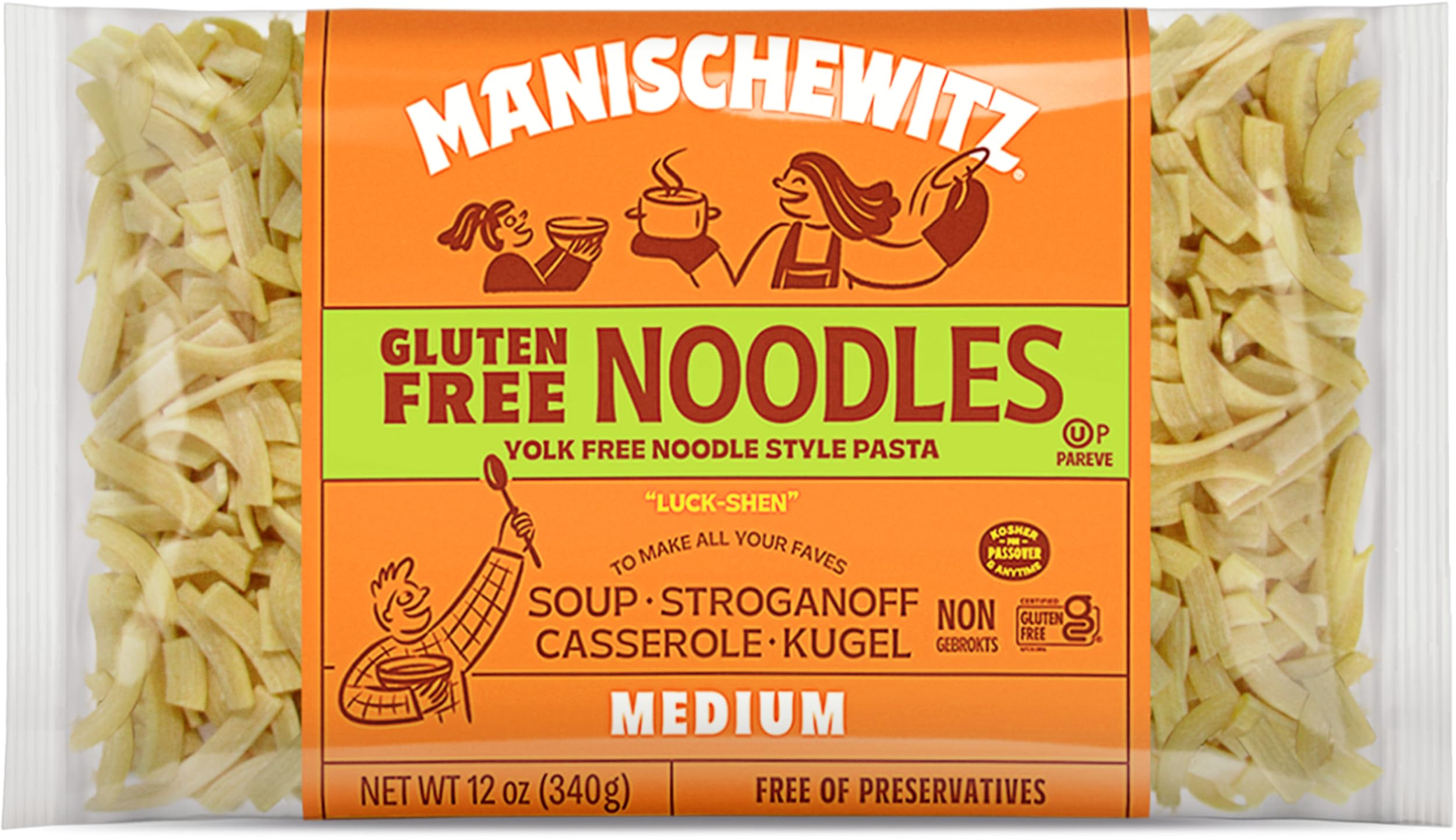 Manischewitz Gluten Free Wide Egg Noodles, 12 oz