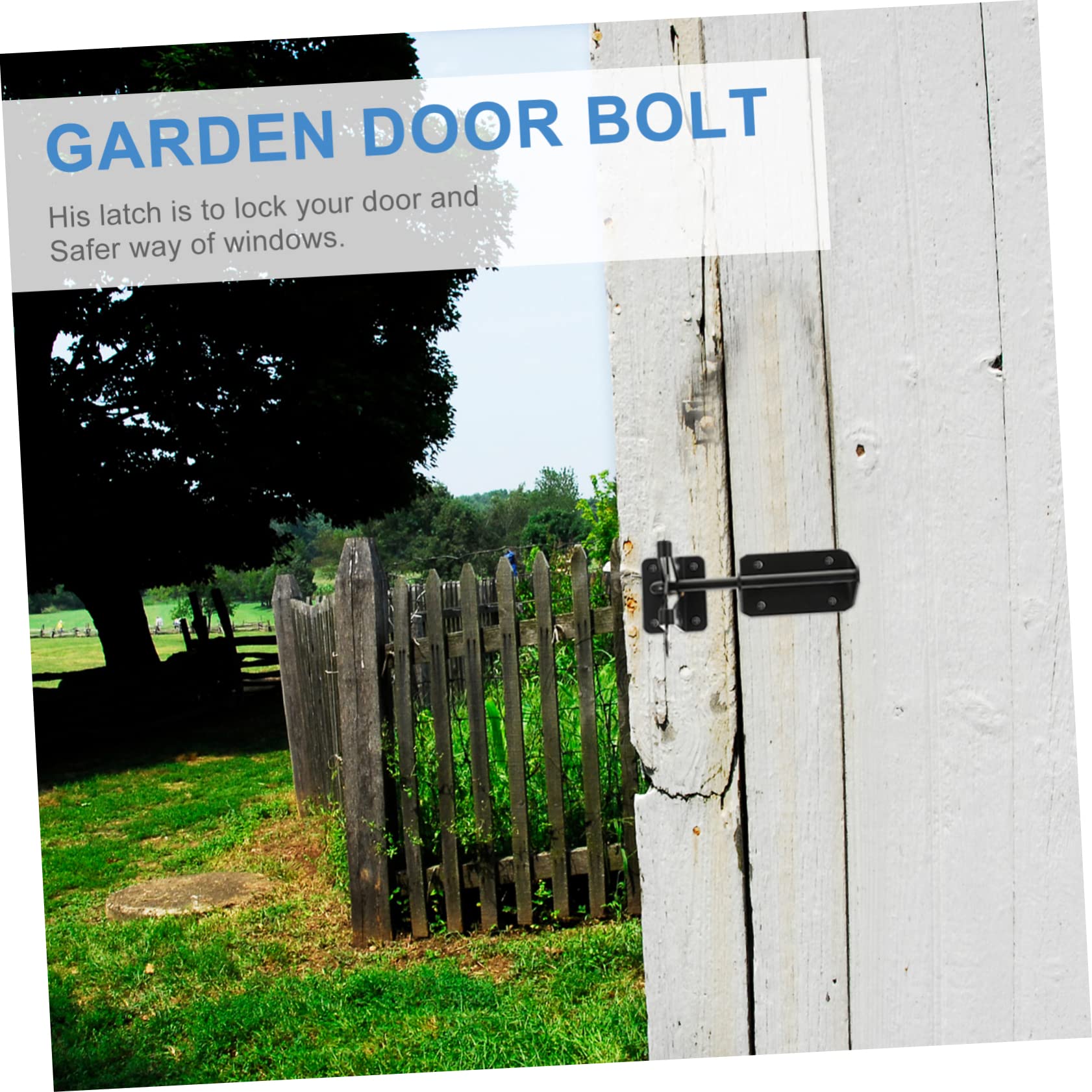 Loquet de Portail Coulissant Robuste en Spcc Noir pour Porte