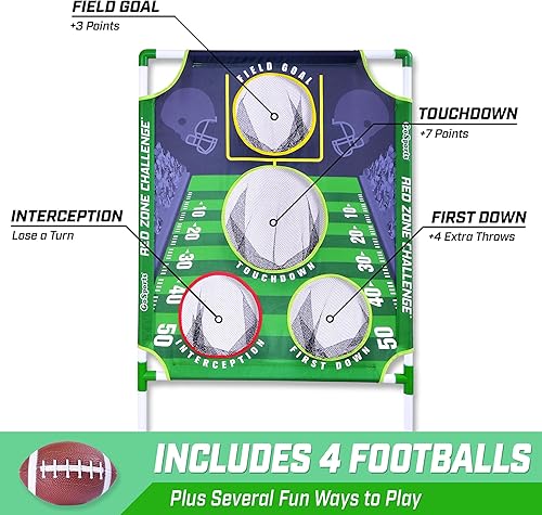 Miniatura 3 de GoSports - Juegos de lanzamiento de fútbol y béisbol disponibles en el desafío de la zona roja de fútbol o el desafío de lanzamiento profesional de
