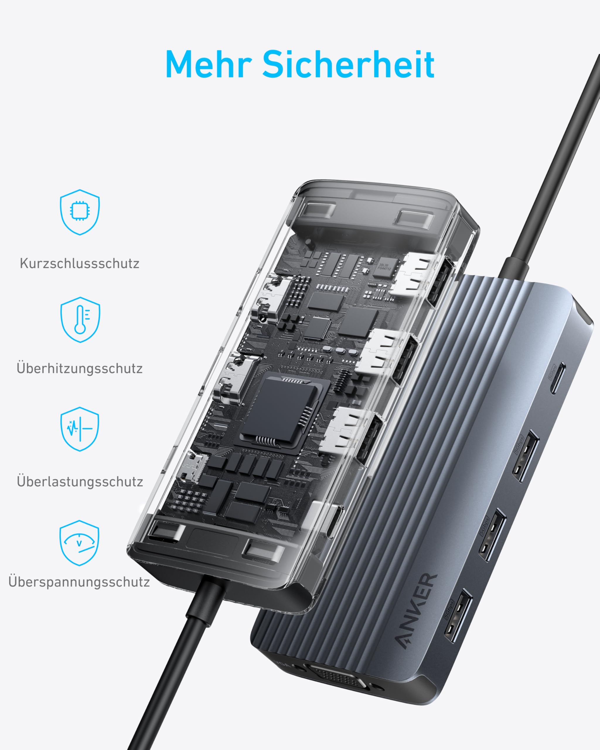 Usb C To Hdmi Hub USB-C Anker 8-in-1 Con PD 100W - HDMI 4K, Ethernet, Adattatore Per Mac, PC Usb C To Hdmi Hub USB-C Anker 8-in-1 Con PD 100W - HDMI 4K, Ethernet, Adattatore Per Mac, PC