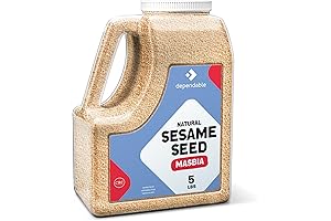 Dependable Food Natural Sesame Seeds - 5 LB Jar