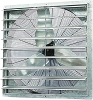 Vista 1 de iLIVING Ventilador de obturación de velocidad variable montado en la pared, Aluminio, Plateado, 36