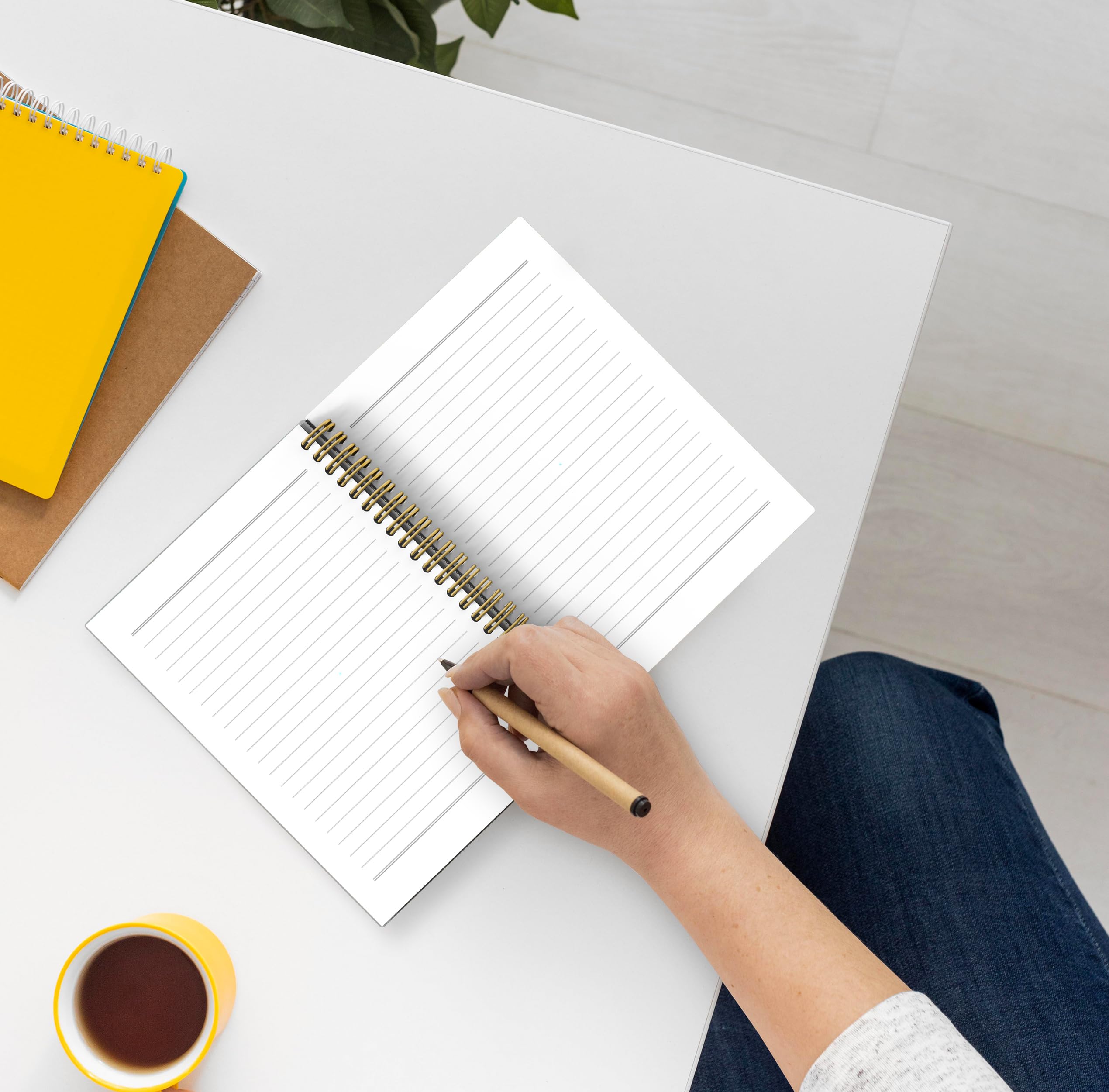 BESERH Cuaderno bohemio amarillo con sol y sol, regalos de sol para mujeres, bonitos cuadernos para oficina, cuadernos para tomar notas, cuaderno en espiral de 5.5 x 8.3 pulgadas con 164 páginas