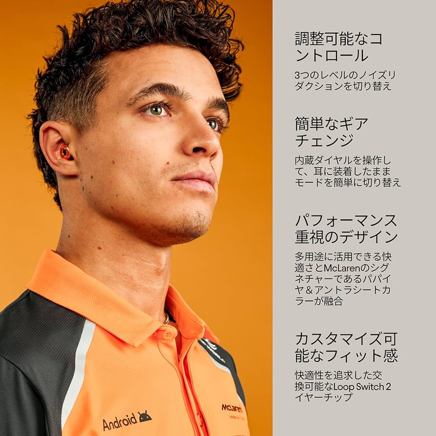 Amazon | McLaren Formula 1 Team x Loop Switch 2 調節可能な耳