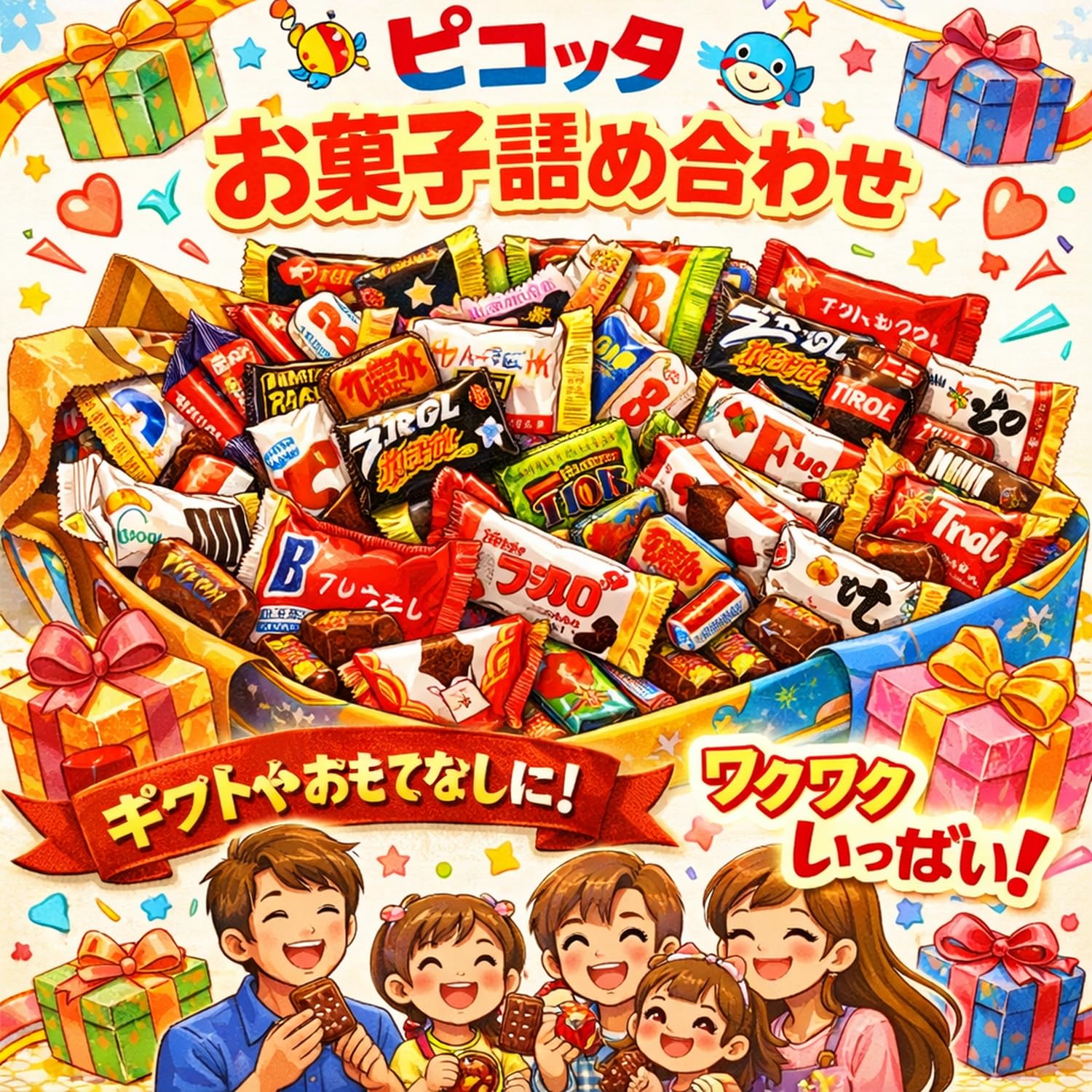 Amazon.co.jp: 【Pikotta】10種チョコレートお菓子詰め合わせ 全10種類