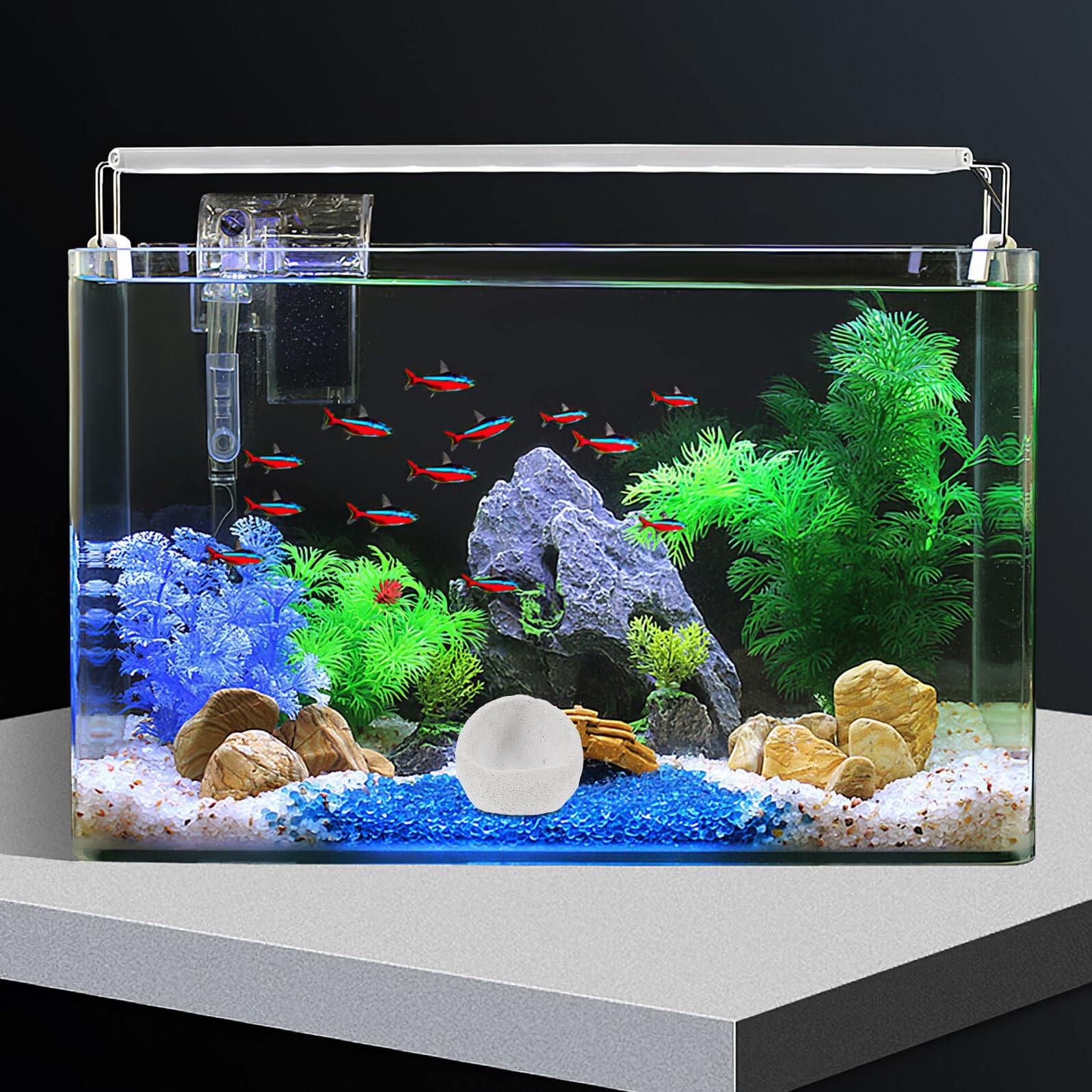 MAGICLULU Decorazione in Ceramica per Acquario Marino Nido di Anemone Realistico Habitat per Creature Ornamento per Acquascaping Elemento Subacqueo per Acquario di Acqua Salata