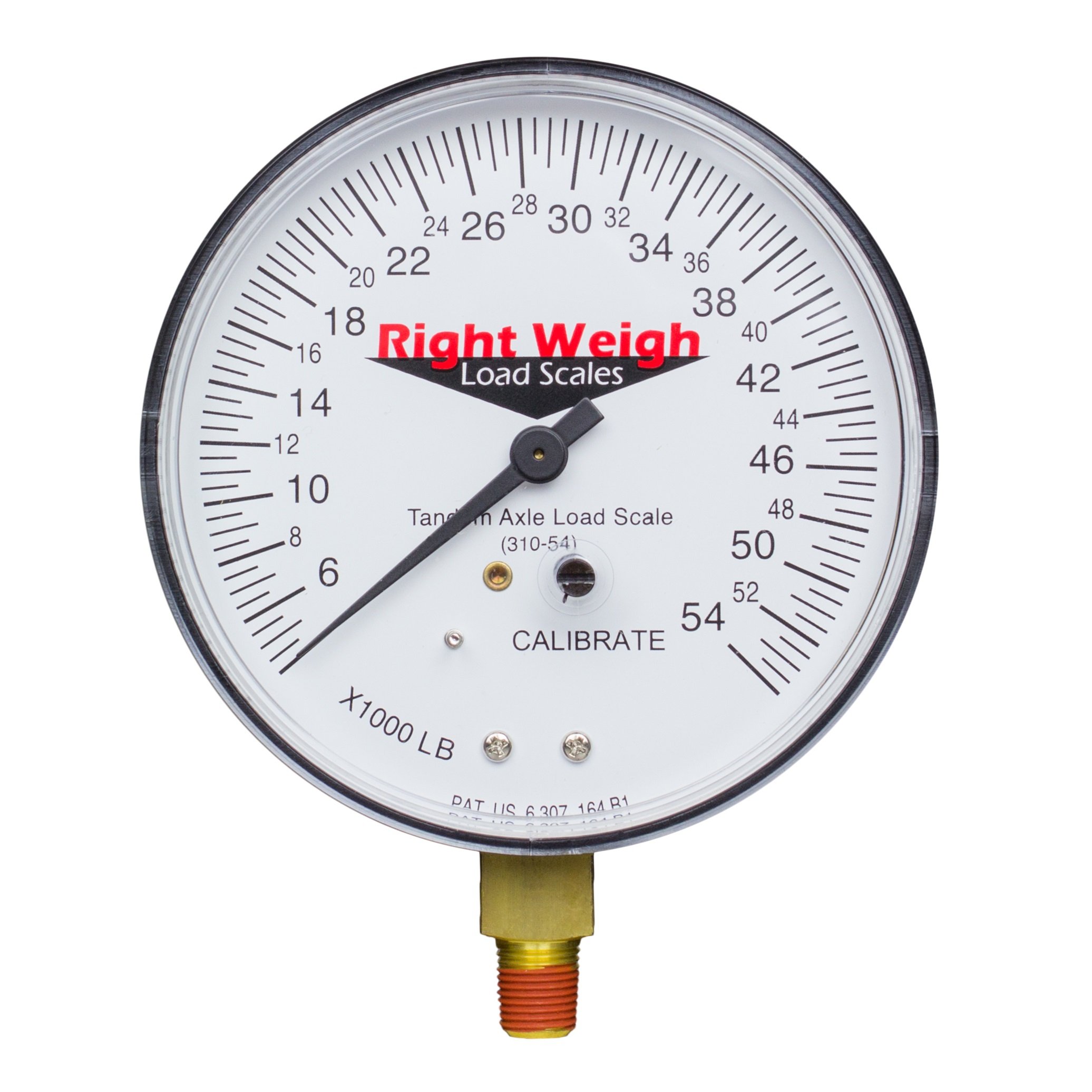 Right WeighReplacement Gauge 310-54-GO (Gauge Only) Tandem Axle Load Scale