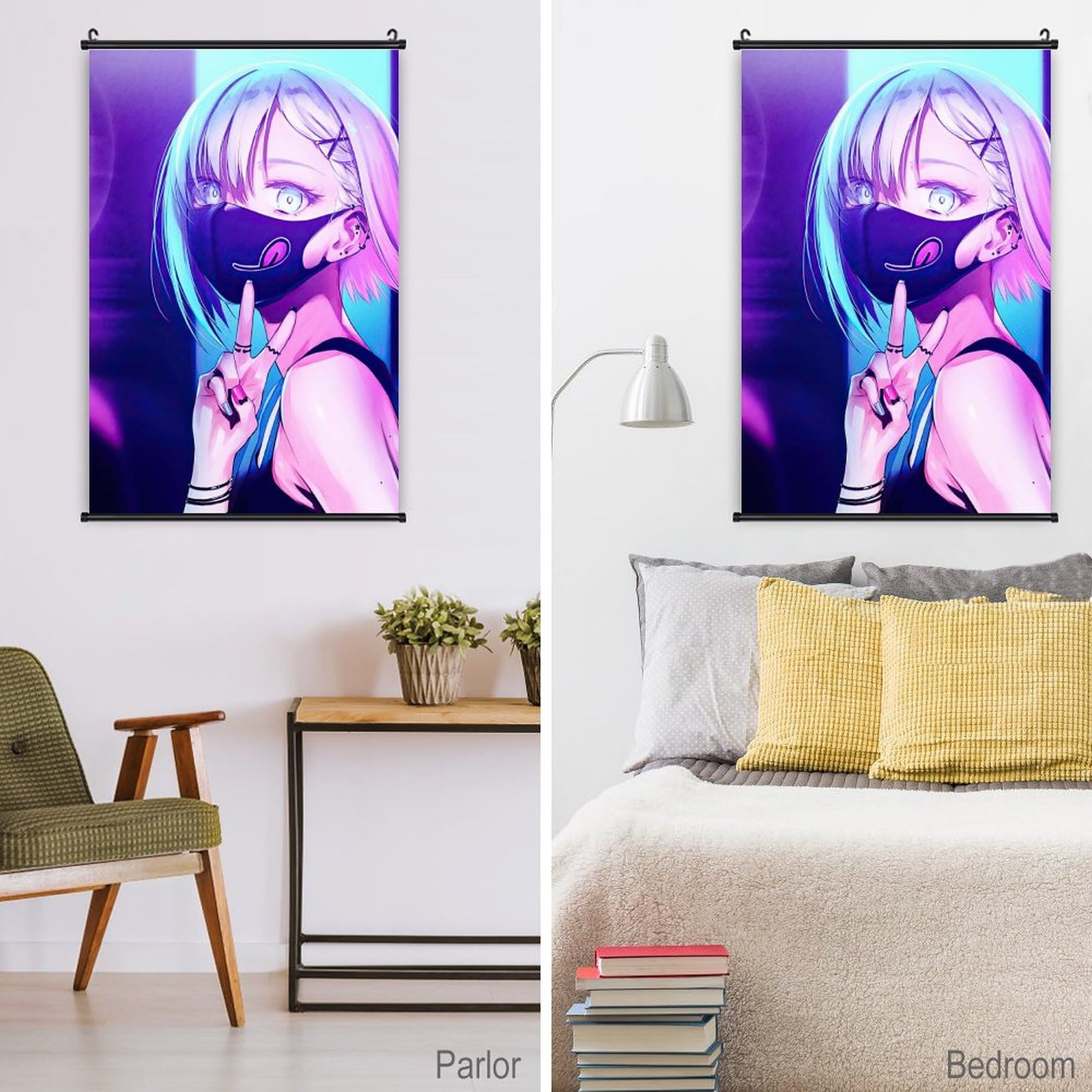 Amazon.co.jp: タペストリー 掛ける絵 ポスター アニメ 可愛い