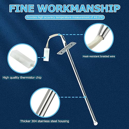 Miniatura 3 de 316490000 Reemplazo de la sonda del sensor de temperatura del horno para rangos Frigidaire Ken-More reemplaza 1197392 AP3963654 PS1528542 EAP1528542