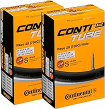 Continental Race 28 700 x 25-32c Bike Inner Tubes - Presta 42mm Long Valve (Pair)