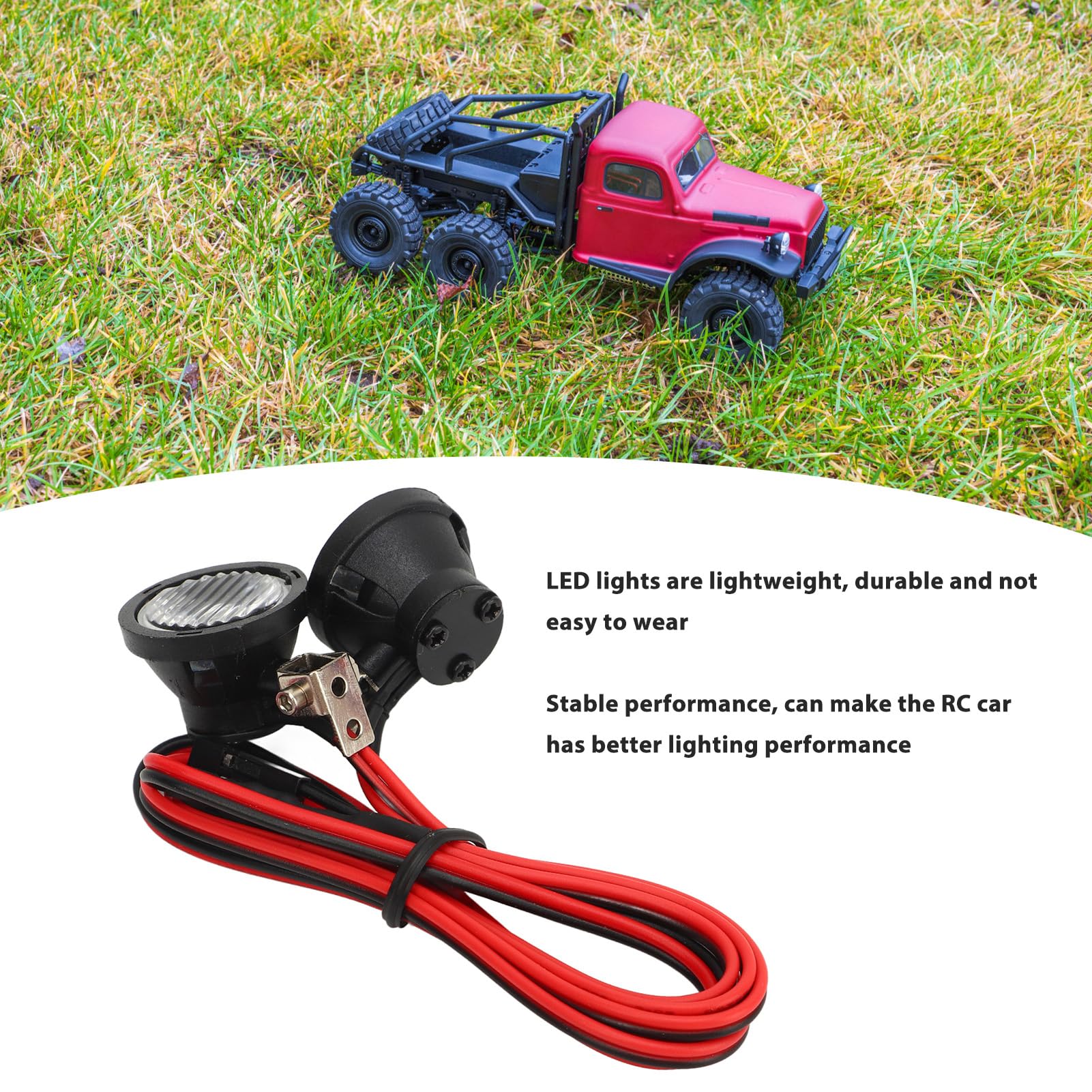 VGEBY RC Crawler LED-Scheinwerfer - Universal LED-Leuchten Für 1/10 RC Autos