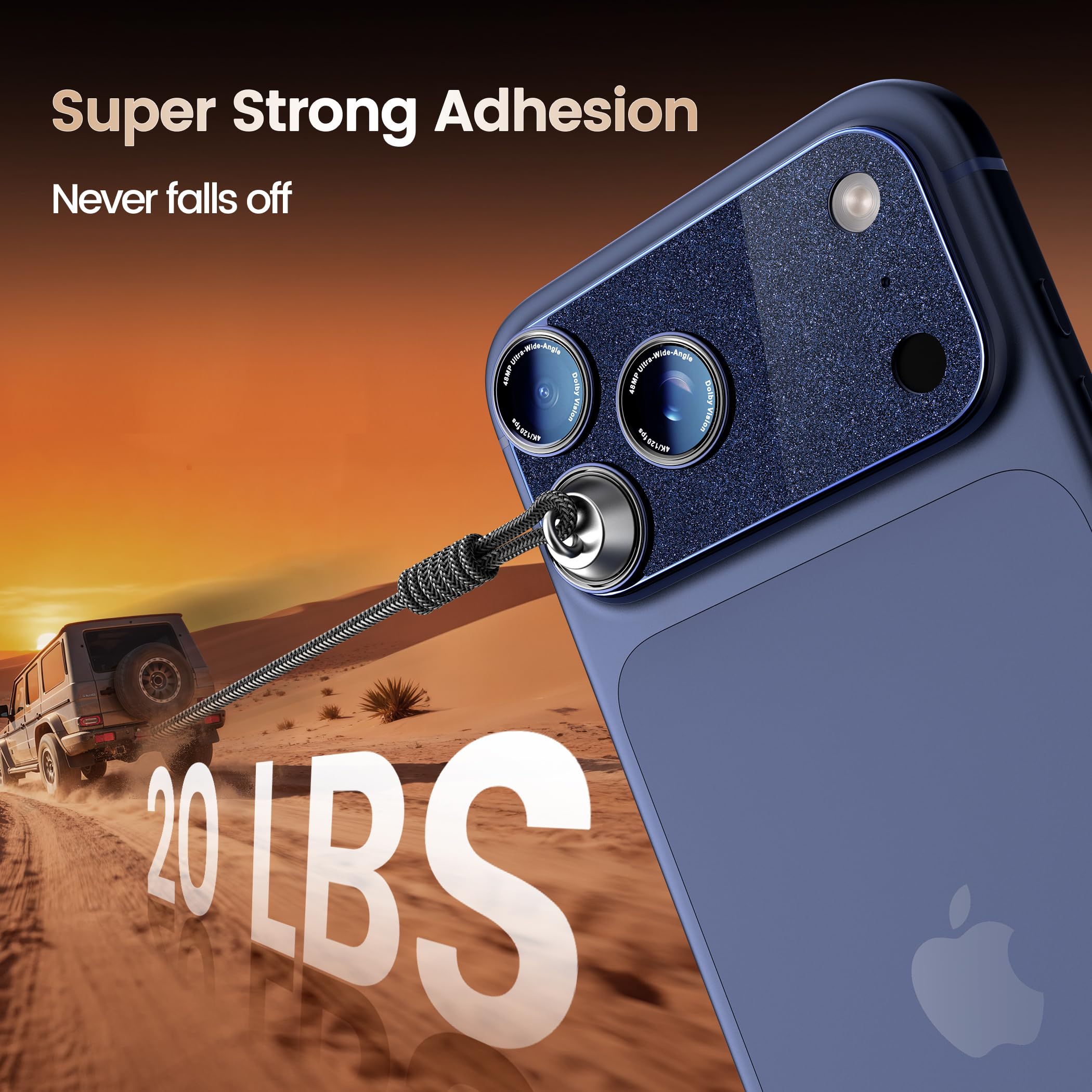 für iPhone 17 Pro Kameraschutz, Anti-Kratzer Kamera Schutz Einteiliges 9H Panzer Schutz Glas, Ultra HD Klar Kamera Schutzfolie für iPhone 17 Pro