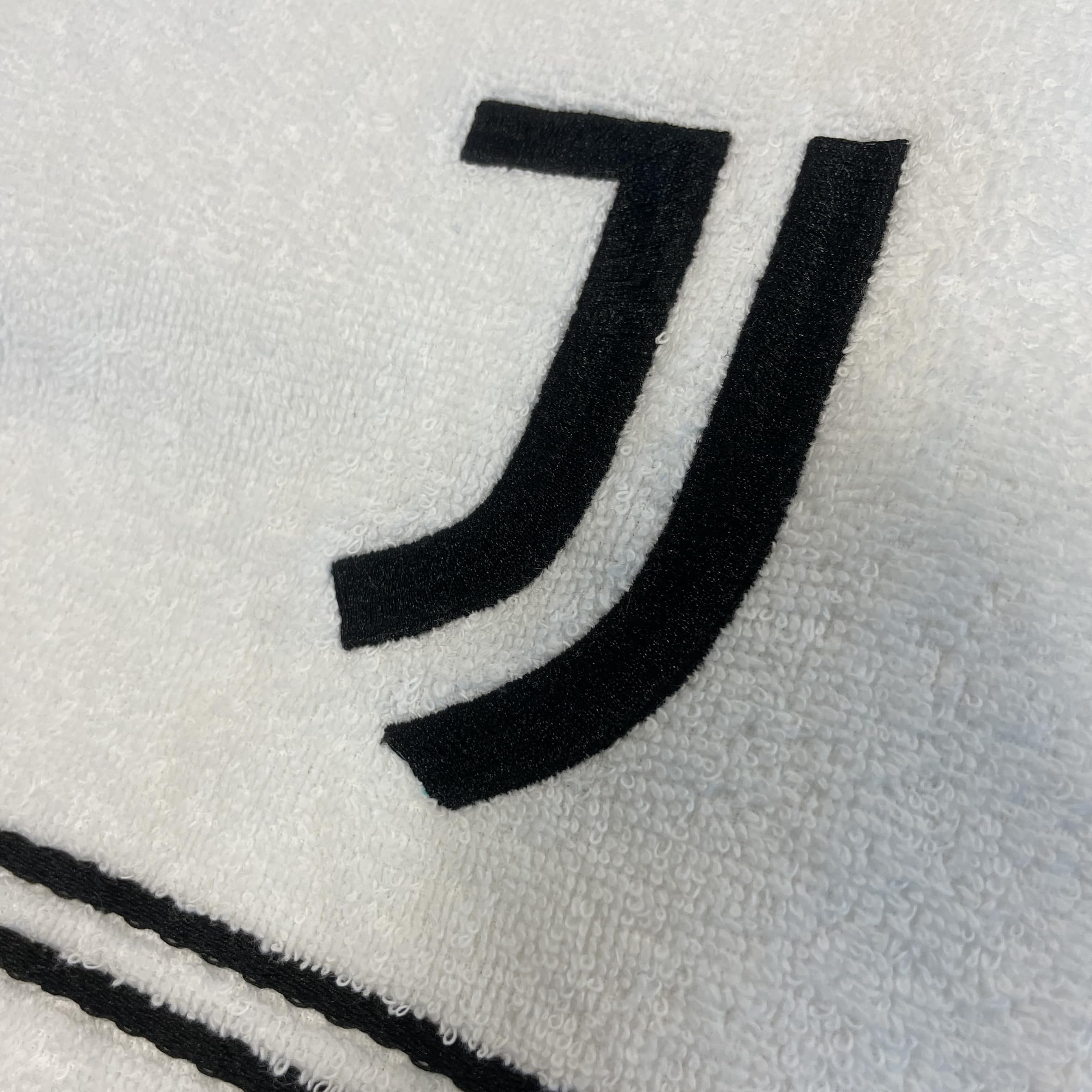 Juventus ręczniki kąpielowe, zestaw 2 ręczników kąpielowych, ręcznik do twarzy, ręcznik bidet, oficjalny produkt, 100% bawełna, 2-częściowy zestaw, biały czarny