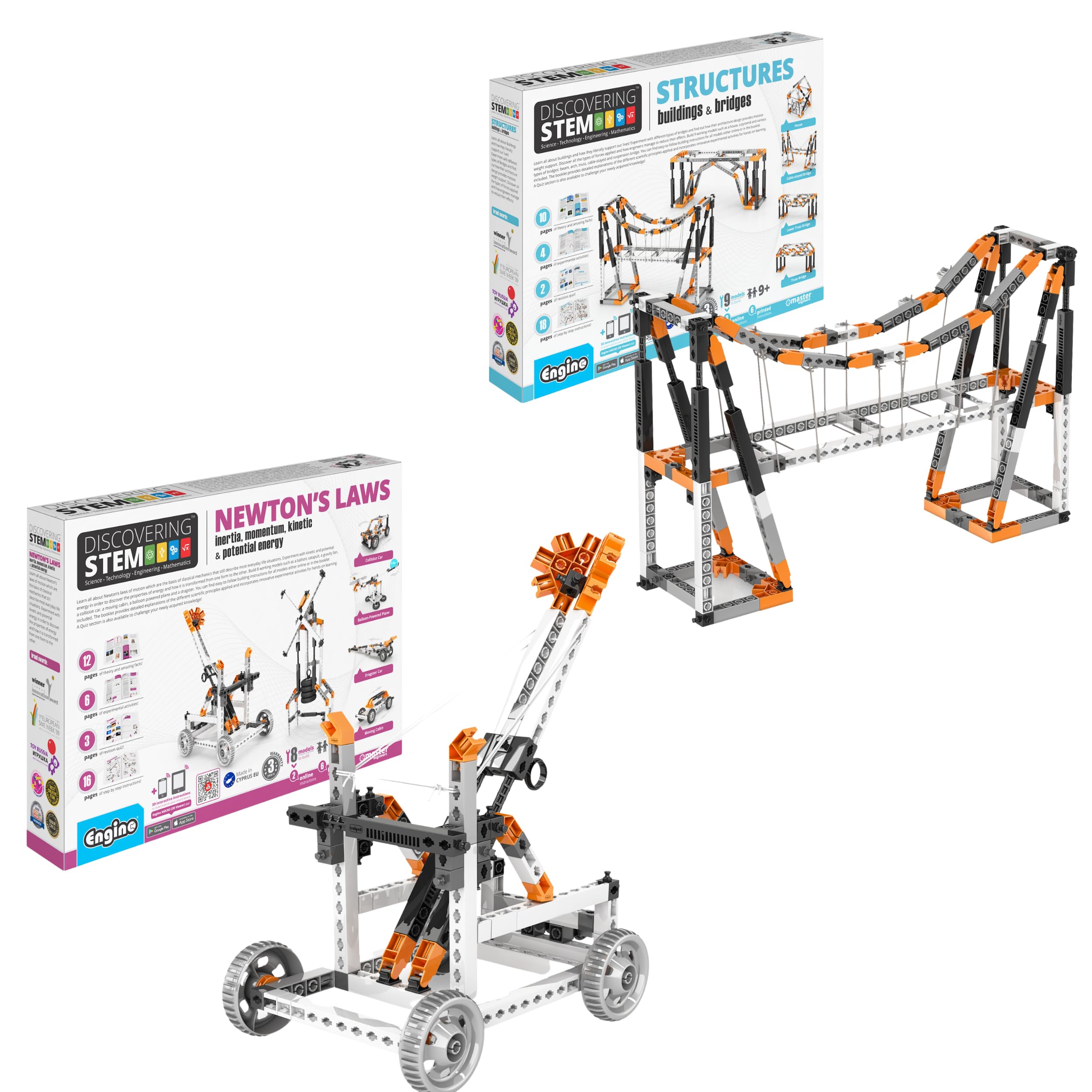 Engino STEM Toy, Constructions Toys for Kids 9+, Gifts for Boys & Girls, Building Toys for Young Inventors