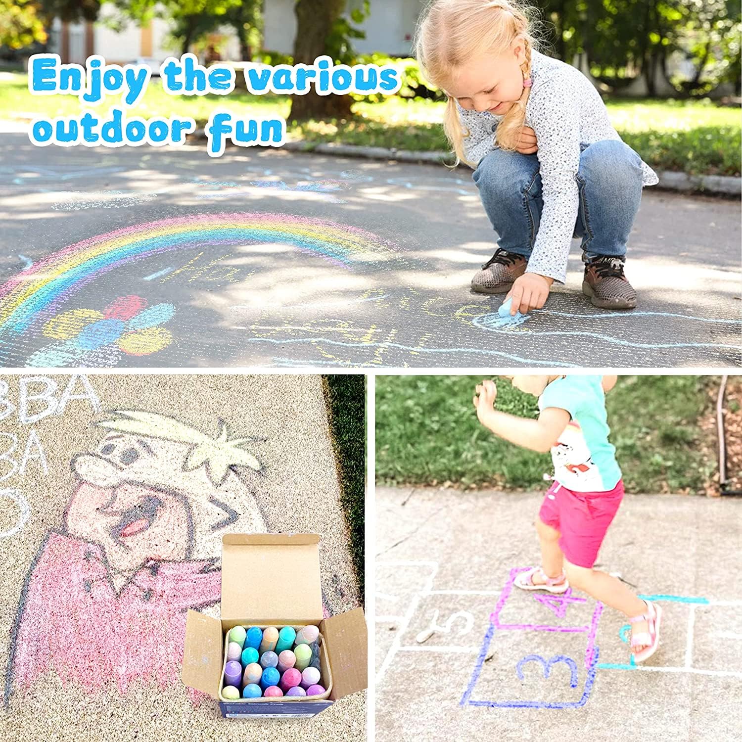 Jarmelo Washable Sidewalk Chalk - 15 Colors - Image 4 thumbnail
