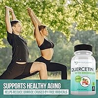Vista 4 de DOCTOR RECOMMENDED SUPPLEMENTS Quercetina 800 mg con bromelina 165 mg por porción, 120 cápsulas vegetarianas, suministro completo para 60 días