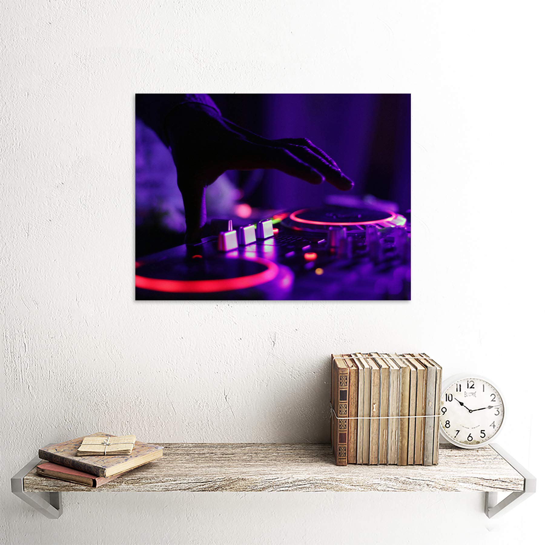 Amazon.com: Wee Blue Coo Music Photo DJ Decks NEON Turntable 12x16