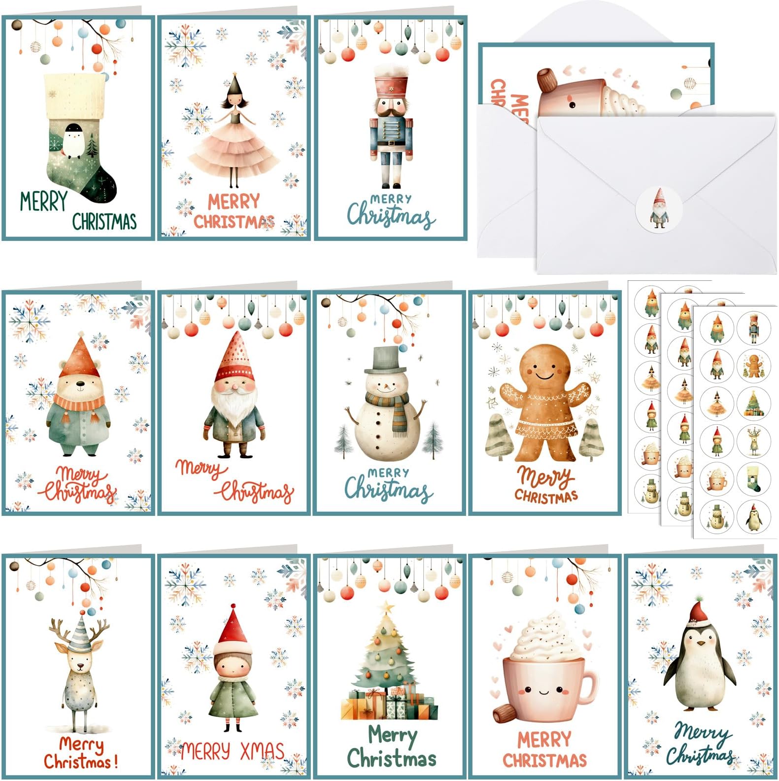 Dessie® 100 Unique Boxed Christmas Cards With Envelopes 4" X 6 - View #9