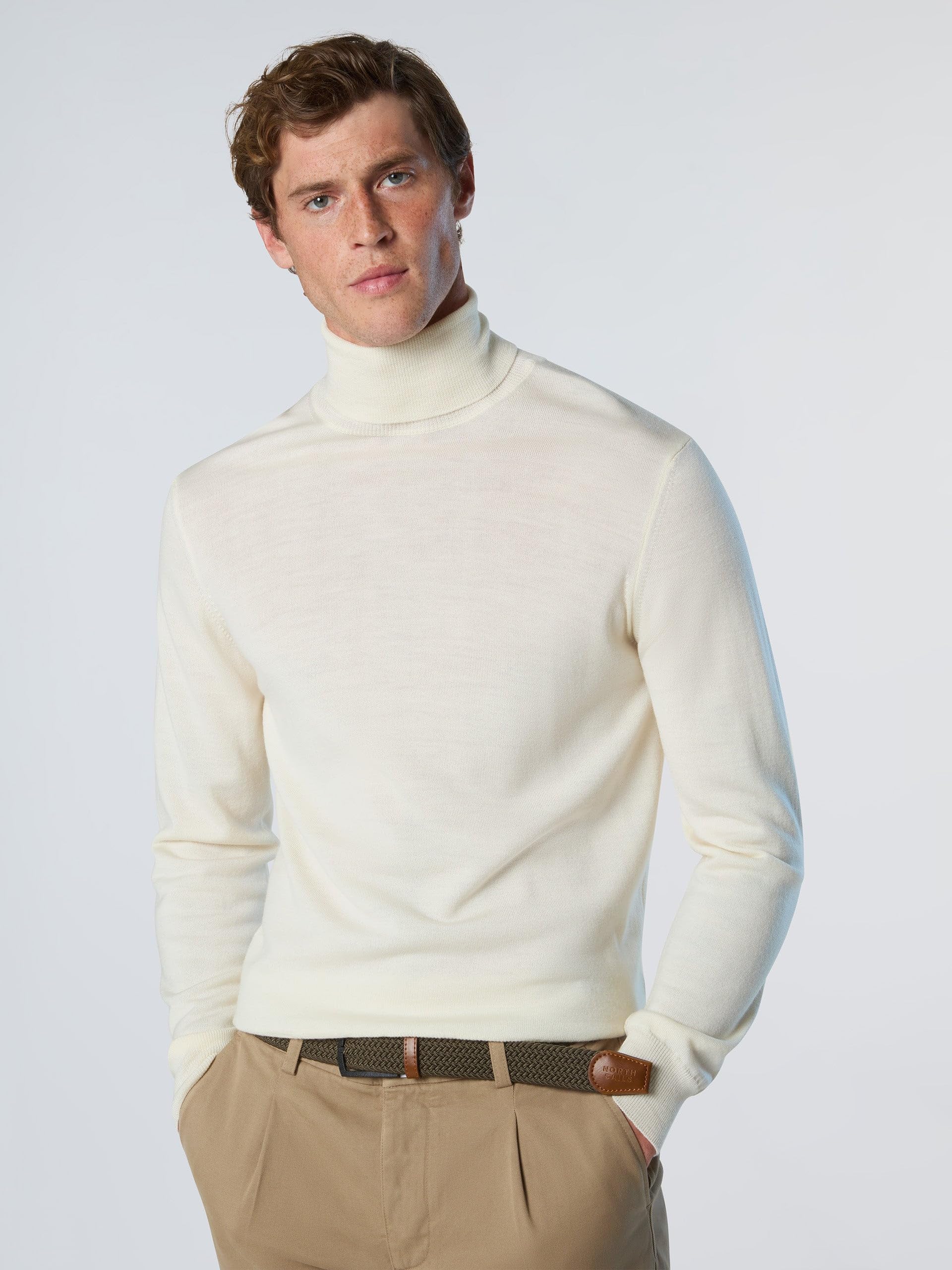 NORTH SAILS Maglione Uomo in Lana Merino con Collo Alto
