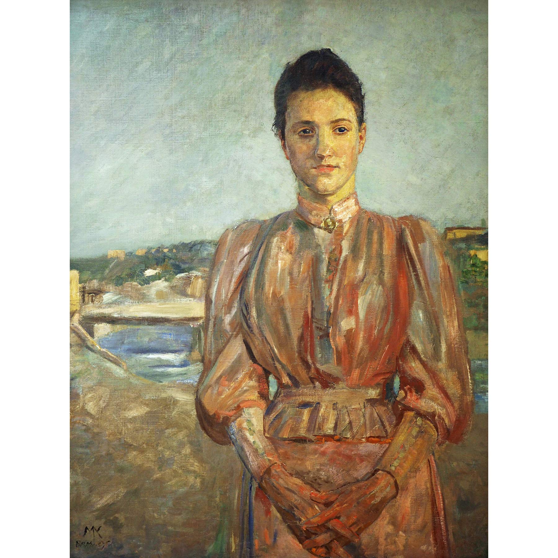 Artery8 Klinger Portrait Cornelia Paczka Painting Large Wall Art Poster Print Thick Paper 18X24 Inch