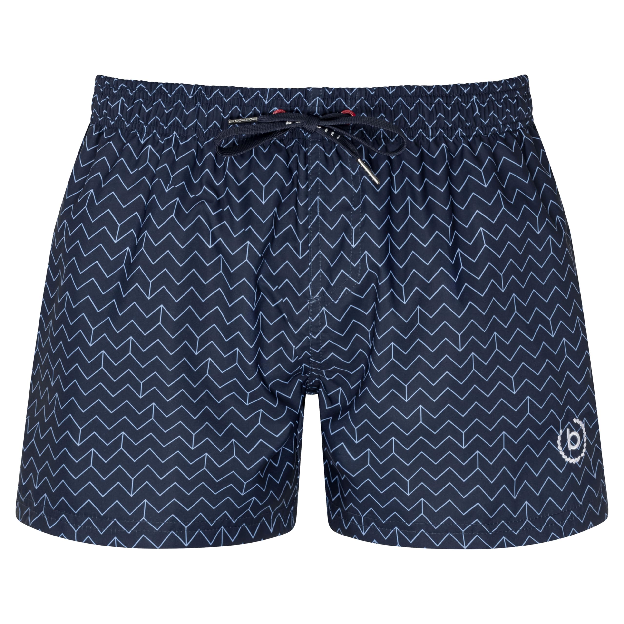 bugatti®, Costume da Bagno da Uomo, a Pantaloncino, Colore: Verde, Blu Marine, Rosso, Nero o Turchese