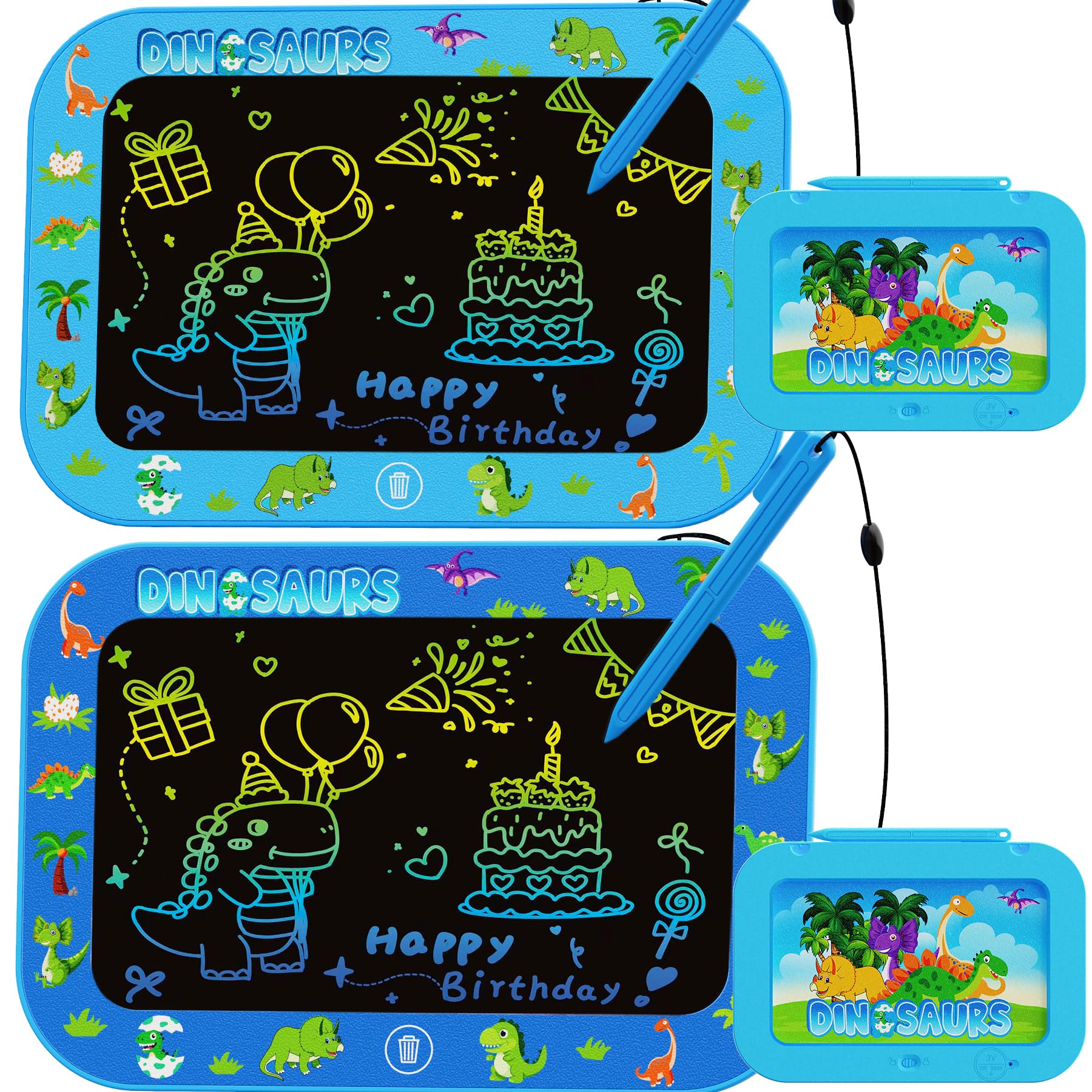 Photo 1 of 2Pack LCD Writing Tablet for Kids,10Inch Colorful Reusable Electronic Toddler Doodle Board Drawing Tablet Pads,Educational Learning Toys Gifts for 3 4 5 6 7 8 Year Old Boys (Light&DarkBlue-10IN)