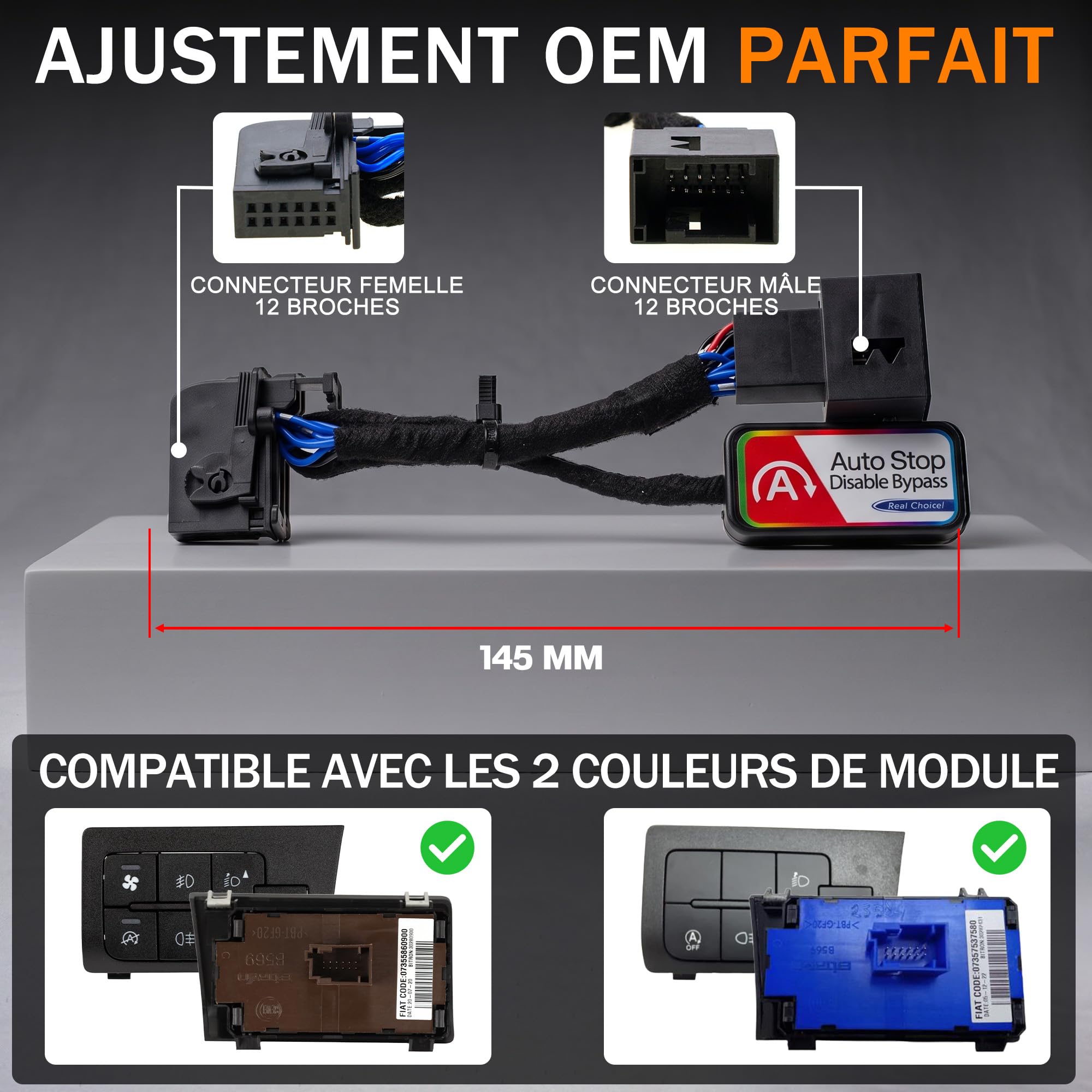 Désactivateur Start & Stop pour F.iat Ducato 250/290 Boxer Jumper III 20-26