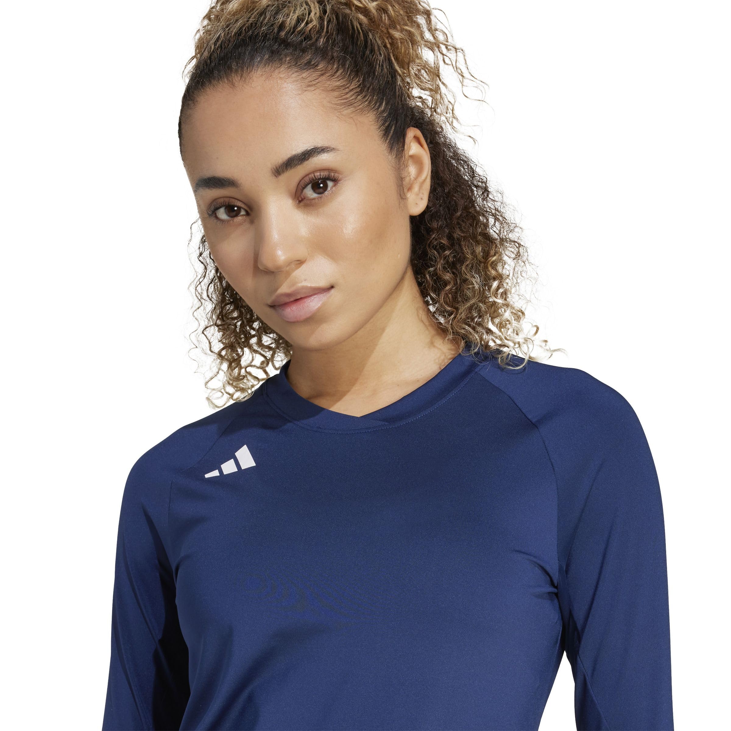 adidas Kobiety Volleyball Hilo Long Sleeve Jersey Shirt, team navy blue 2, M