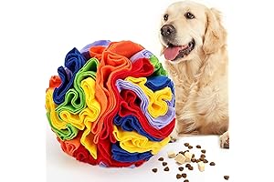 Upgraded Interactive Puzzle Foraging Snuffle Ball for Dog Training & Stress Release