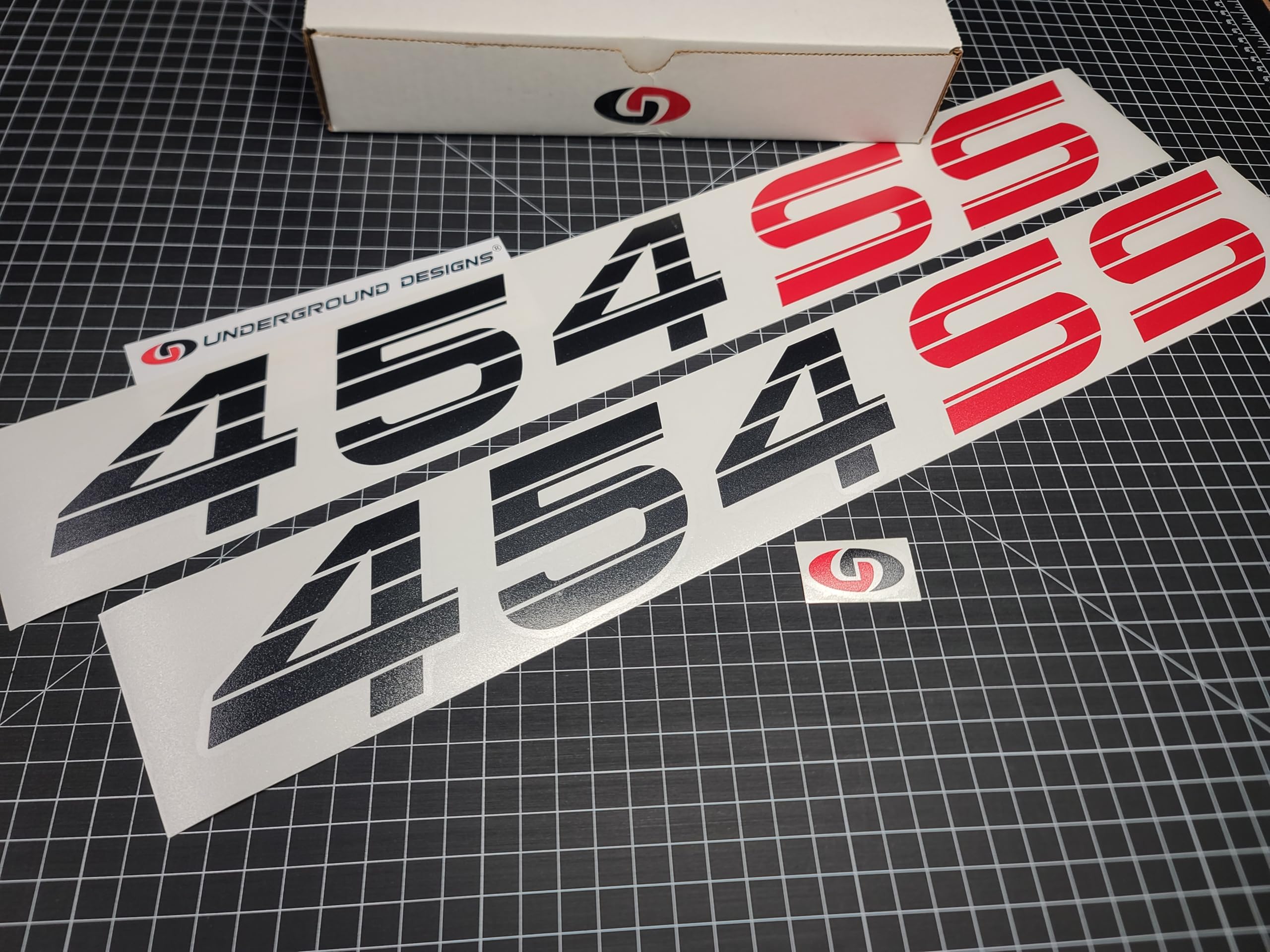 Amazon.com: 350 400 454 SS Decals (2pk) Truck Bedside Stickers